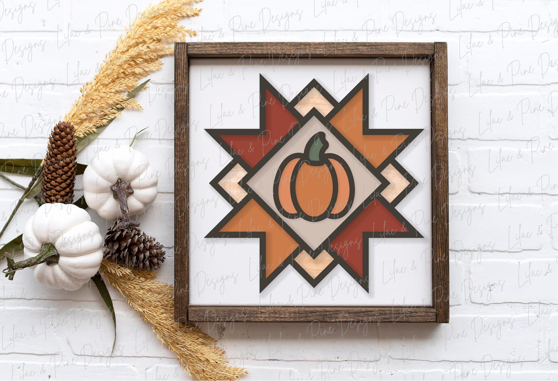 barn quilt pumpkin sign SVG, pumpkin sign svg, fall sign SVG, fall decor svg, quilt svg, boho farmhouse svg, Glowforge SVG, laser cut file