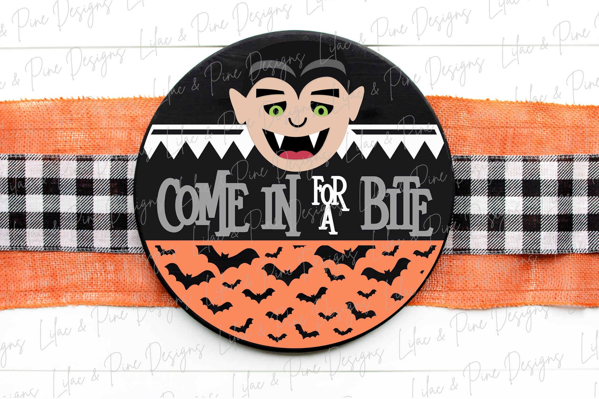 Halloween welcome sign SVG, vampire door hanger SVG, Dracula door hanger SVG, Come in for a Bite sign svg, Glowforge Svg, laser cut file