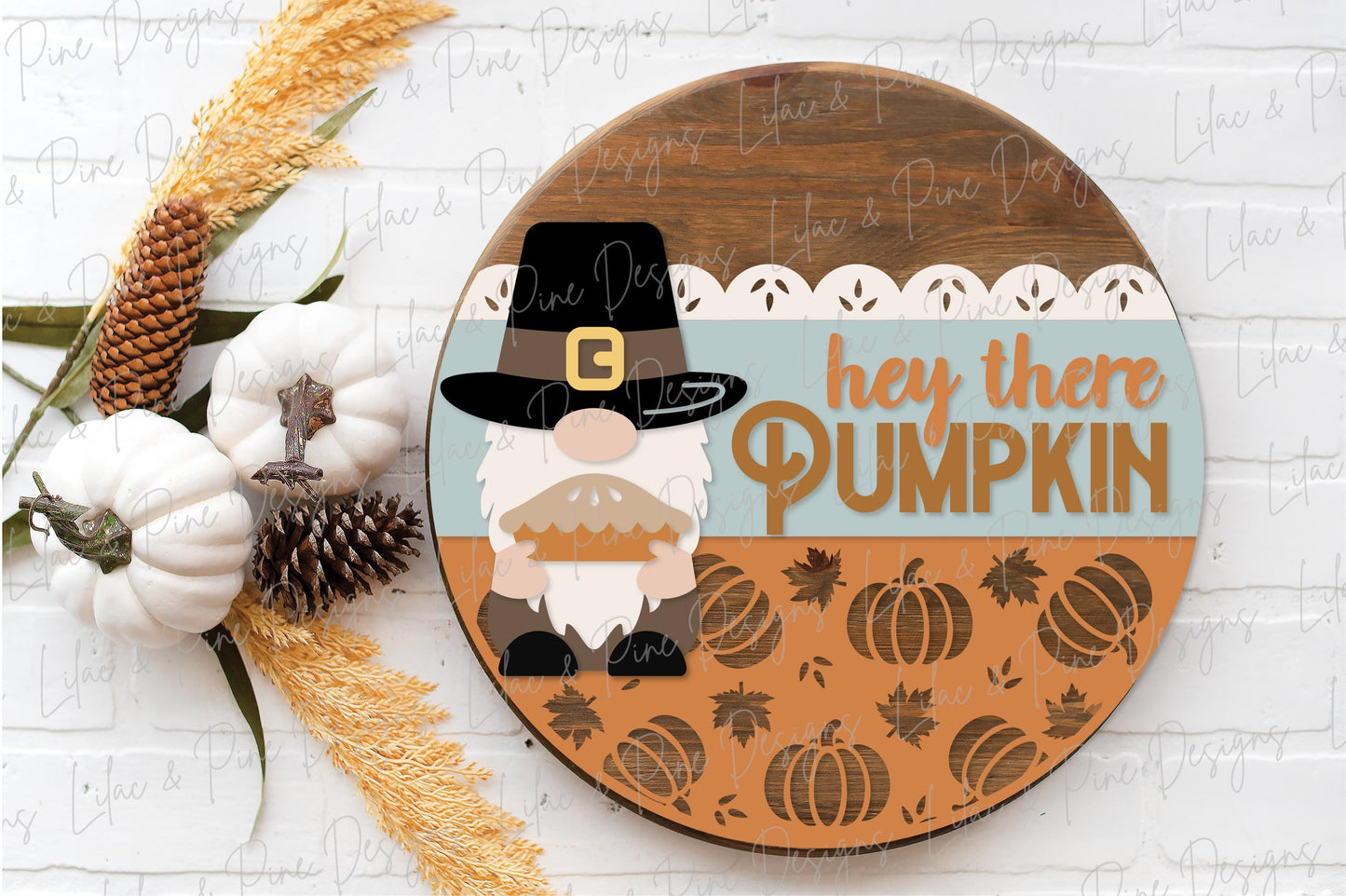 Thanksgiving door hanger SVG, Fall Gnome sign SVG, Thanksgiving welcome sign svg, Fall decor, Fall sign svg, Glowforge SVG, laser cut file