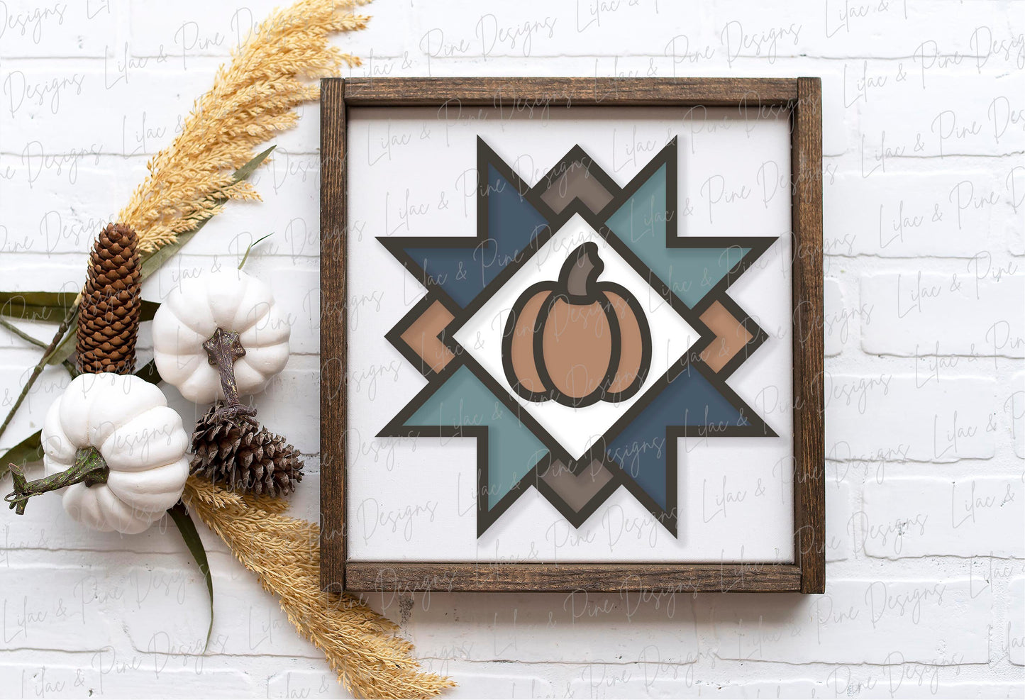 barn quilt pumpkin sign SVG, pumpkin sign svg, fall sign SVG, fall decor svg, quilt svg, boho farmhouse svg, Glowforge SVG, laser cut file
