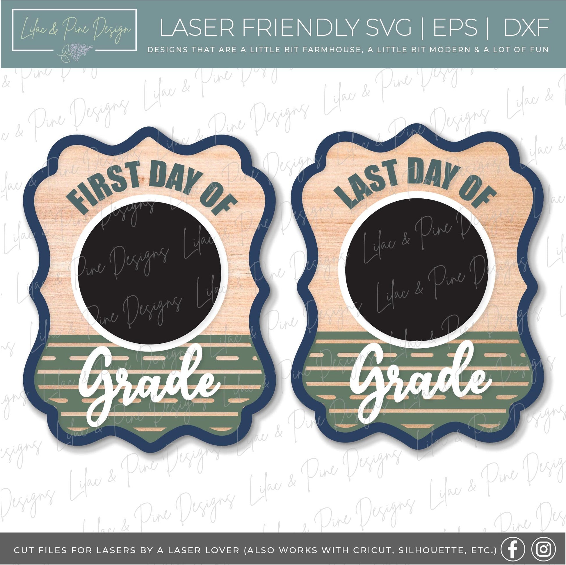 Reversible back to school sign SVG, first day of school svg, last day of school SVG, Grade level school sign, Glowforge SVG, laser cut file