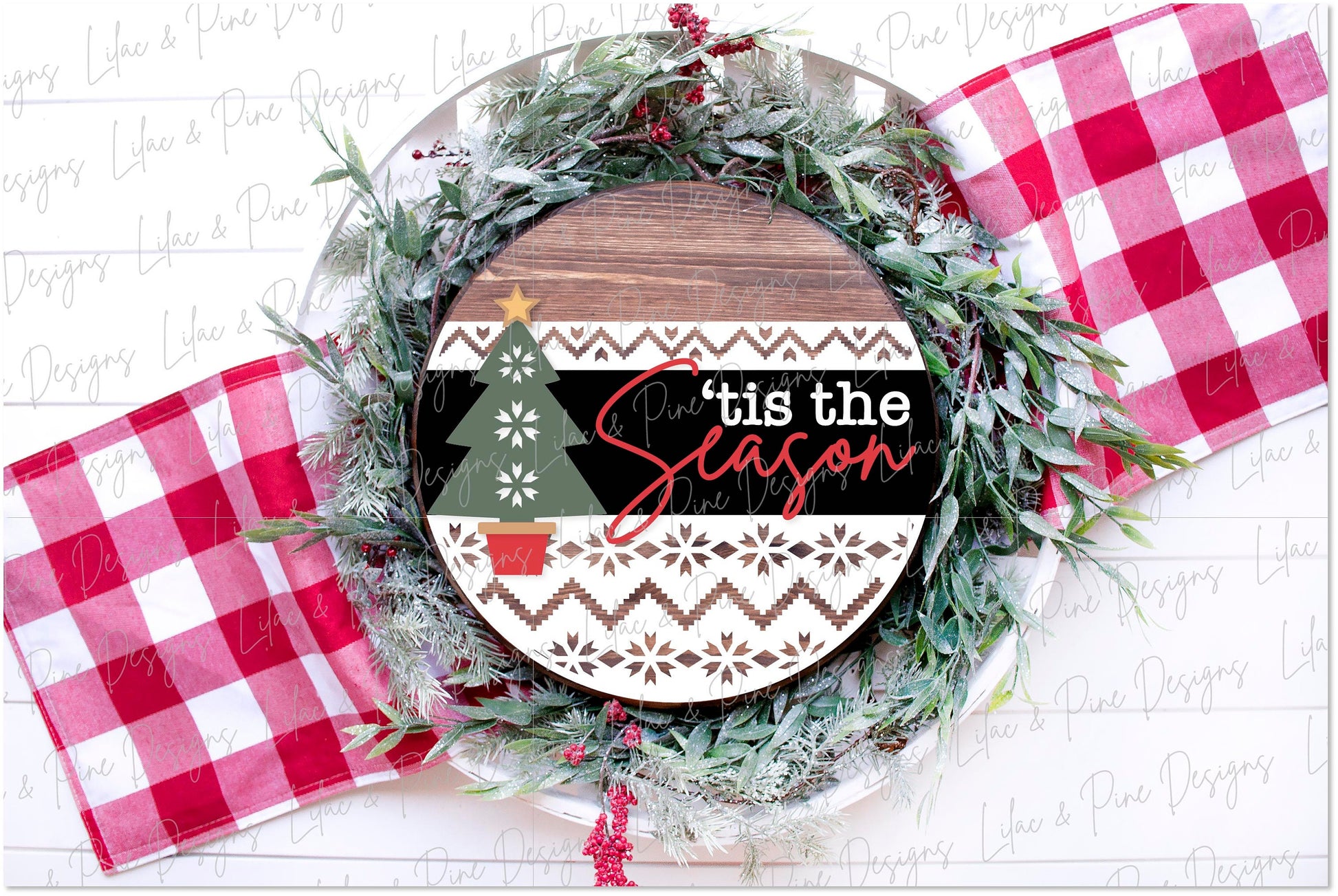 Tis the Season sign SVG, Christmas welcome sign SVG, Christmas door hanger SVG, Nordic welcome sign svg, Glowforge Svg, laser cut file
