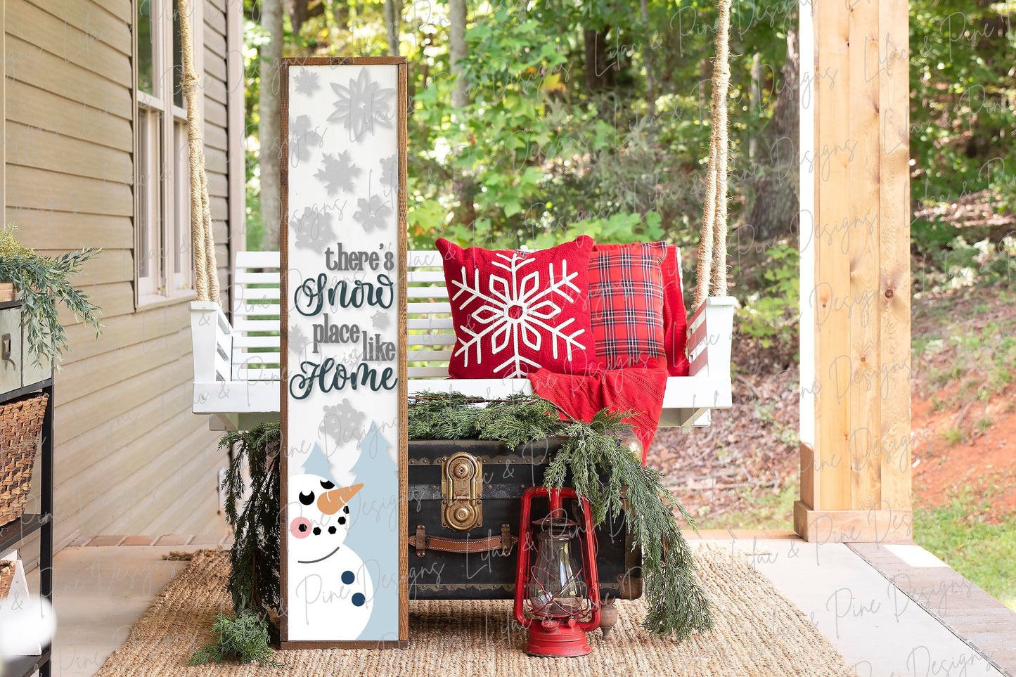 Snowman welcome sign SVG, Christmas porch sign, Winter welcome sign svg, Winter porch decor, vertical sign, Glowforge SVG, laser cut file