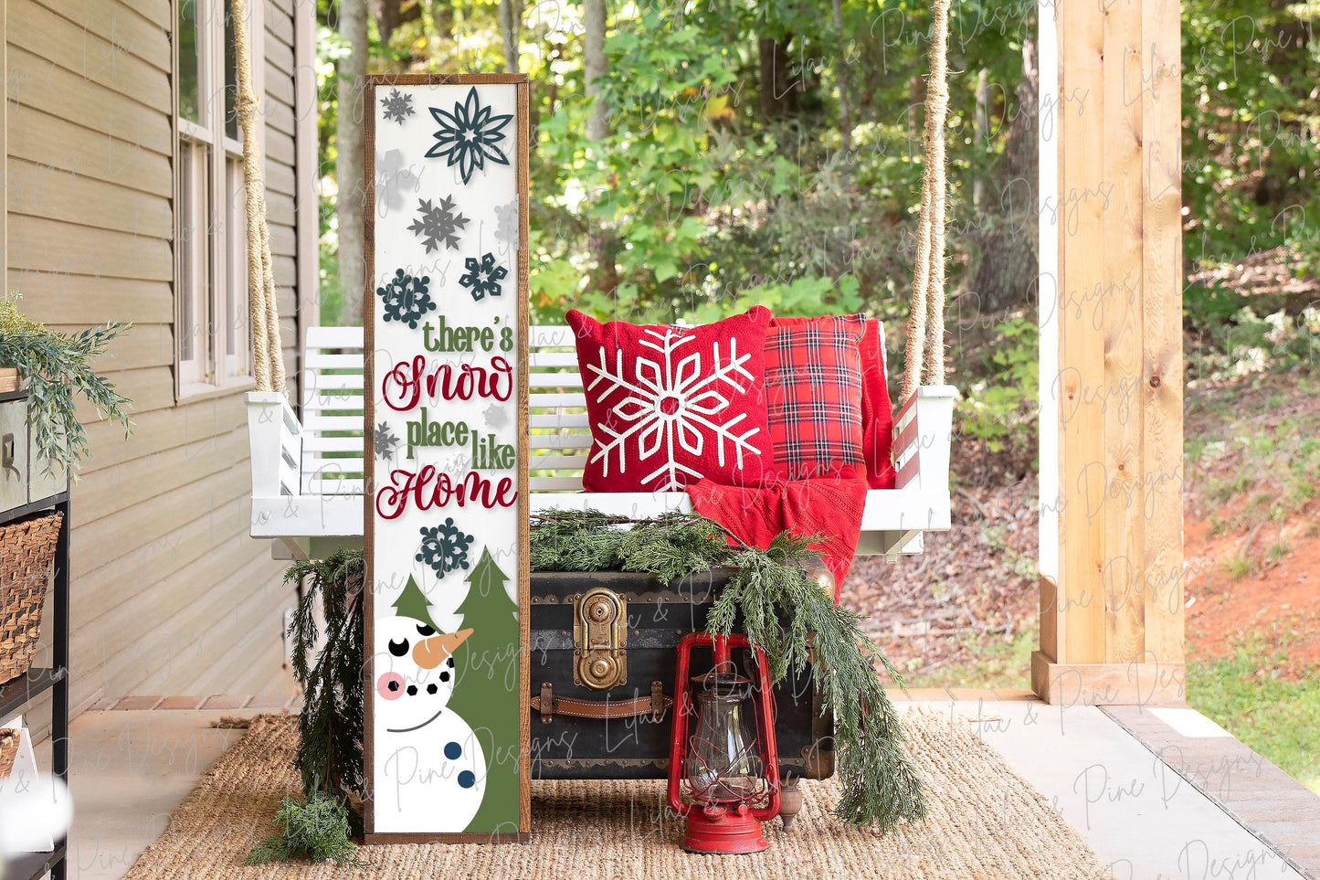 Snowman welcome sign SVG, Christmas porch sign, Winter welcome sign svg, Winter porch decor, vertical sign, Glowforge SVG, laser cut file