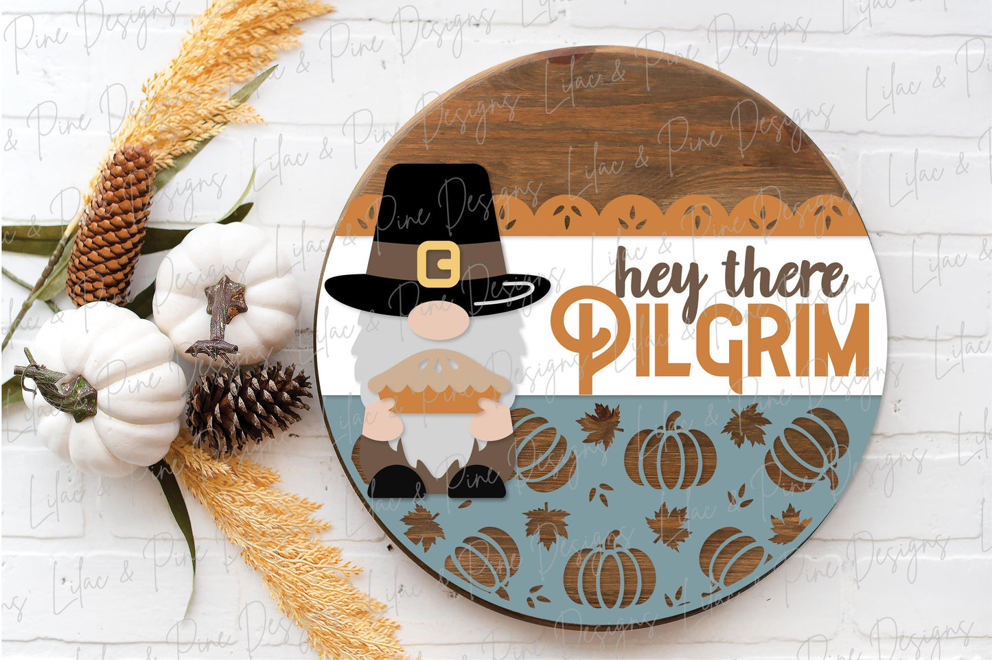 Thanksgiving door hanger SVG, Fall Gnome sign SVG, Thanksgiving welcome sign svg, Fall decor, Fall sign svg, Glowforge SVG, laser cut file