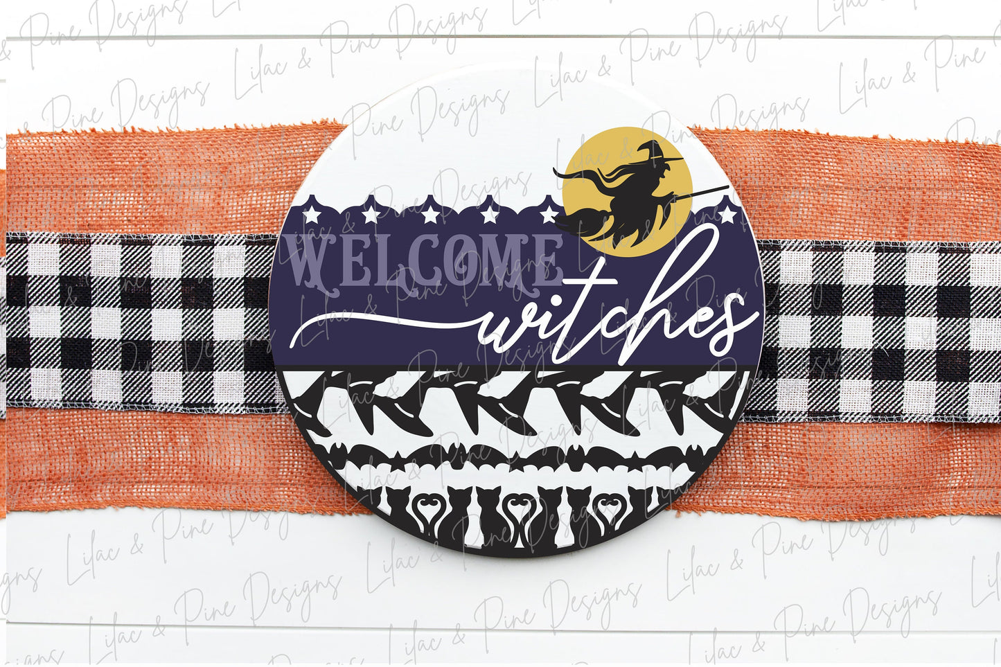 Welcome Witches sign, Halloween door hanger, Witch welcome sign SVG, Witch door hanger SVG, Halloween decor, Glowforge Svg, laser cut file