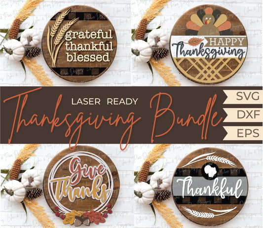 Thanksgiving welcome sign bundle, Thanksgiving door hanger SVG, Turkey sign SVG, Happy Thanksgiving svg, Glowforge SVG, laser cut file