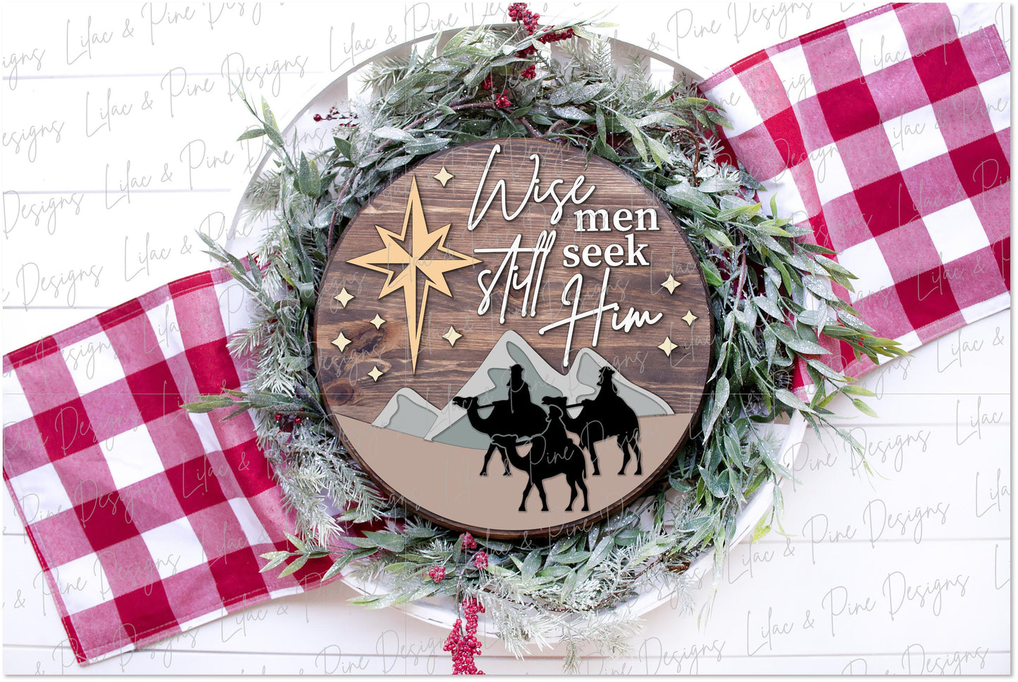 Wise Men Still Seek Him SVG, Christmas welcome sign SVG, Wise Men door hanger SVG, magi sign, Christmas decor, Glowforge Svg, laser cut file