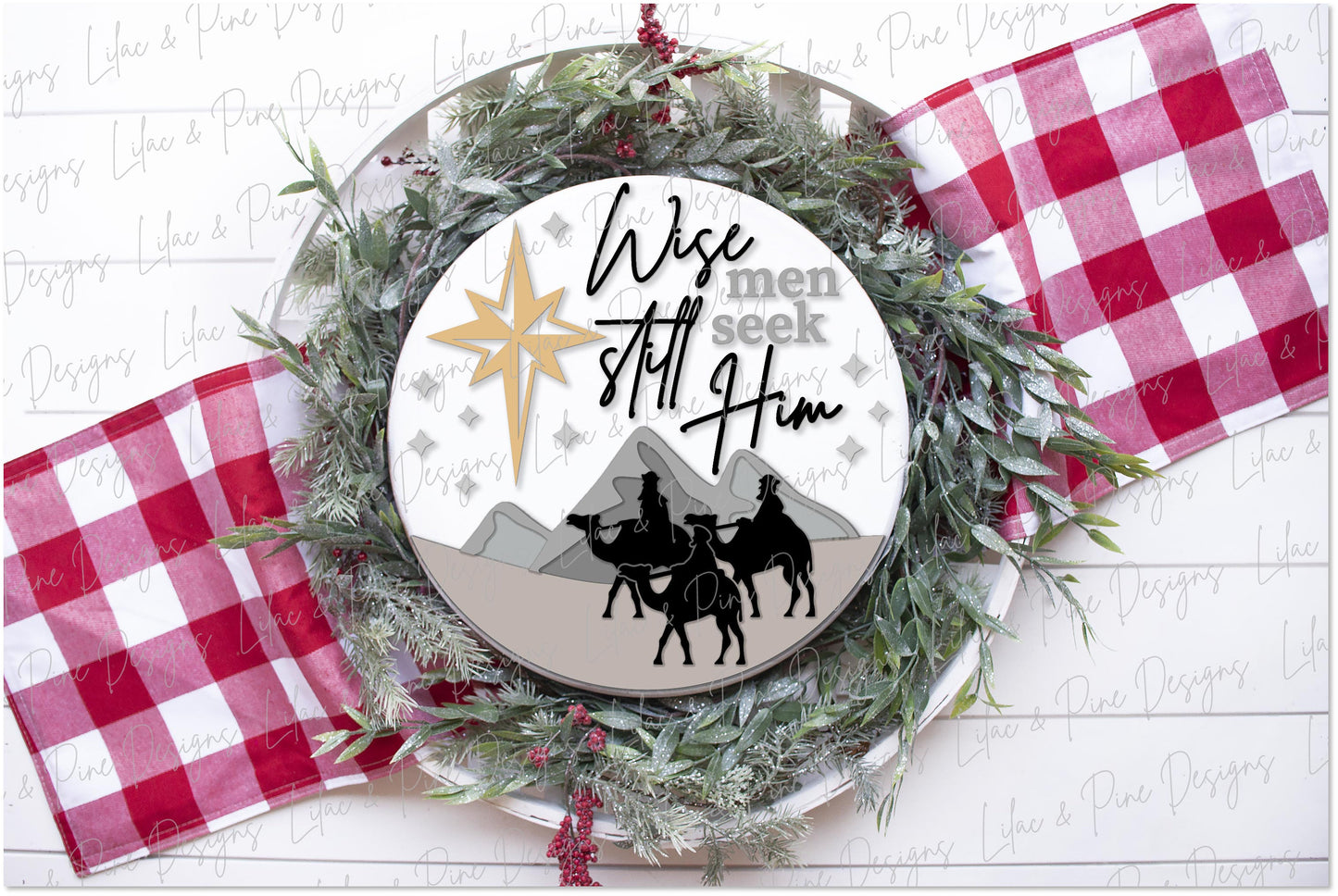 Wise Men Still Seek Him SVG, Christmas welcome sign SVG, Wise Men door hanger SVG, magi sign, Christmas decor, Glowforge Svg, laser cut file
