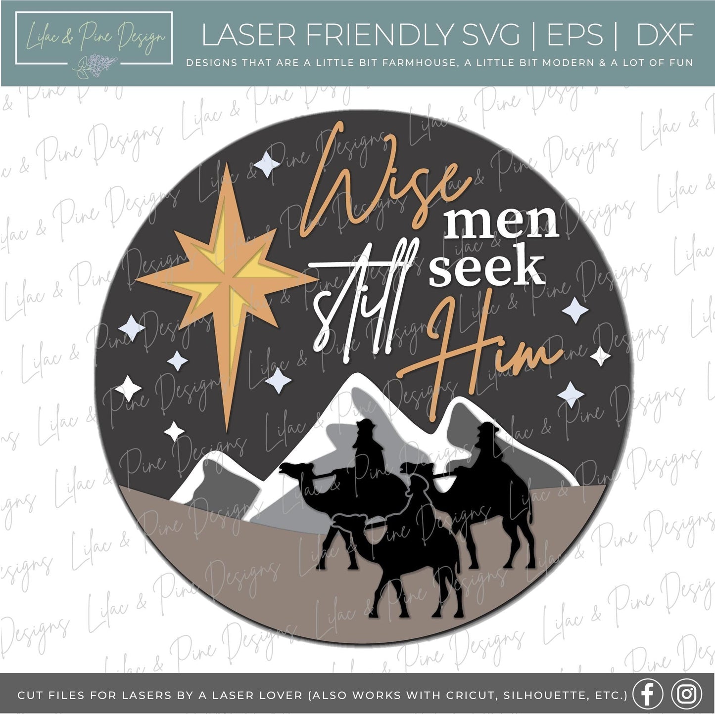 Wise Men Still Seek Him SVG, Christmas welcome sign SVG, Wise Men door hanger SVG, magi sign, Christmas decor, Glowforge Svg, laser cut file