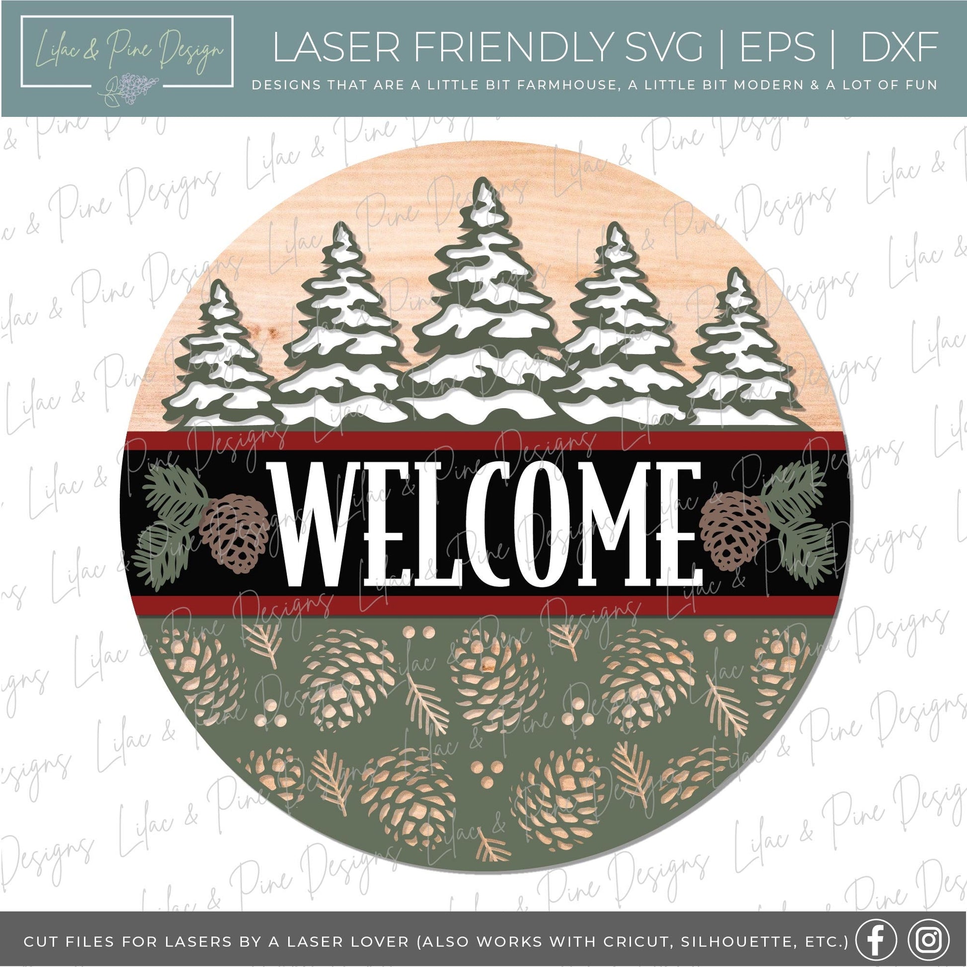 Christmas Door Hanger bundle Svg, Christmas sign Bundle, Winter Welcome Sign SVG, Christmas Sign SVG, Glowforge Svg, laser cut file
