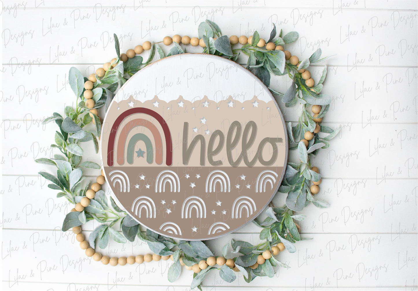 boho rainbow sign SVG, boho door hanger, rainbow welcome sign SVG, boho Welcome sign SVG, porch sign svg, Glowforge Svg, laser cut file