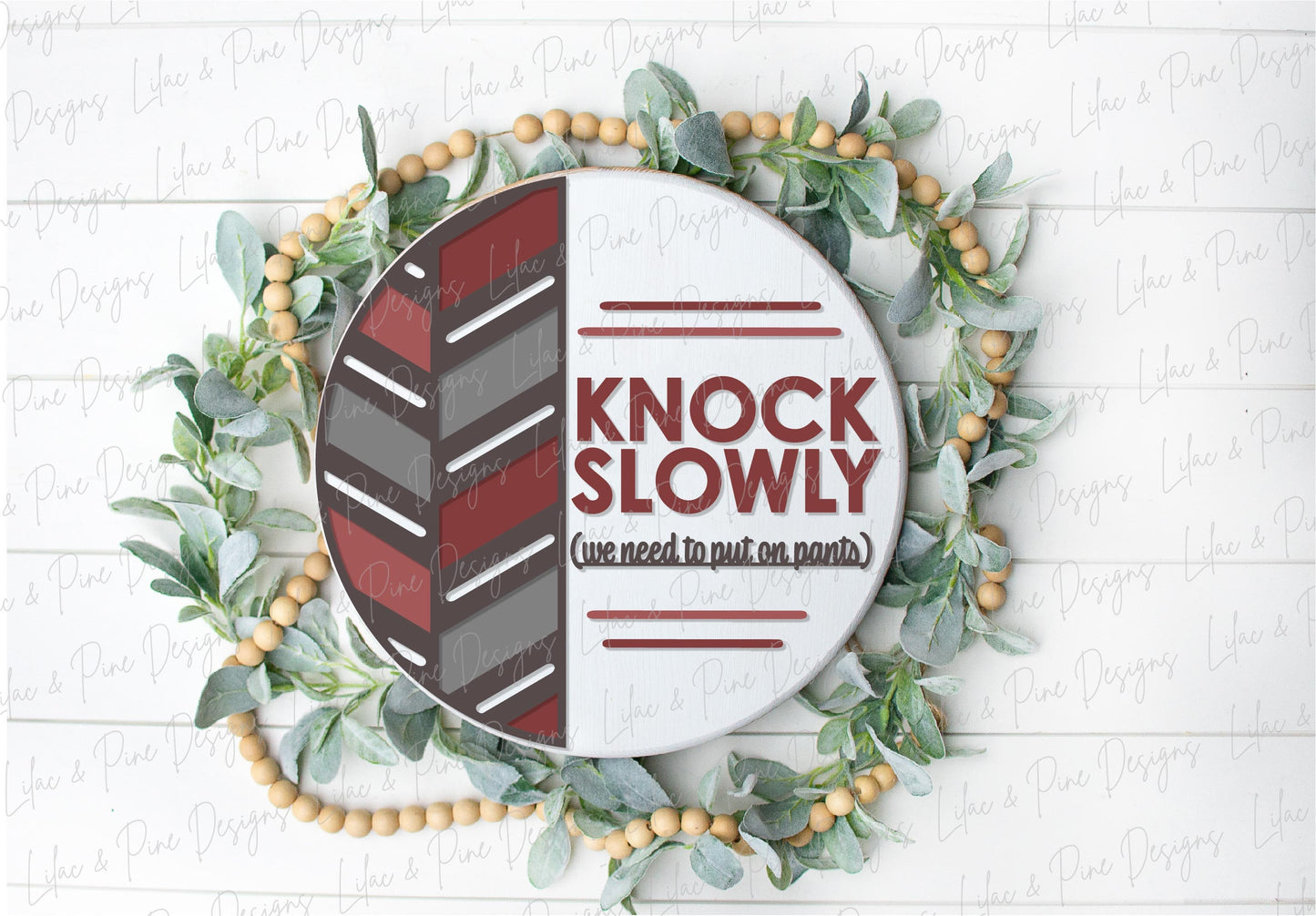 Knock Slowly door hanger, quilt welcome sign SVG, boho door hanger, funny welcome sign svg, porch decor, Glowforge Svg, laser cut file
