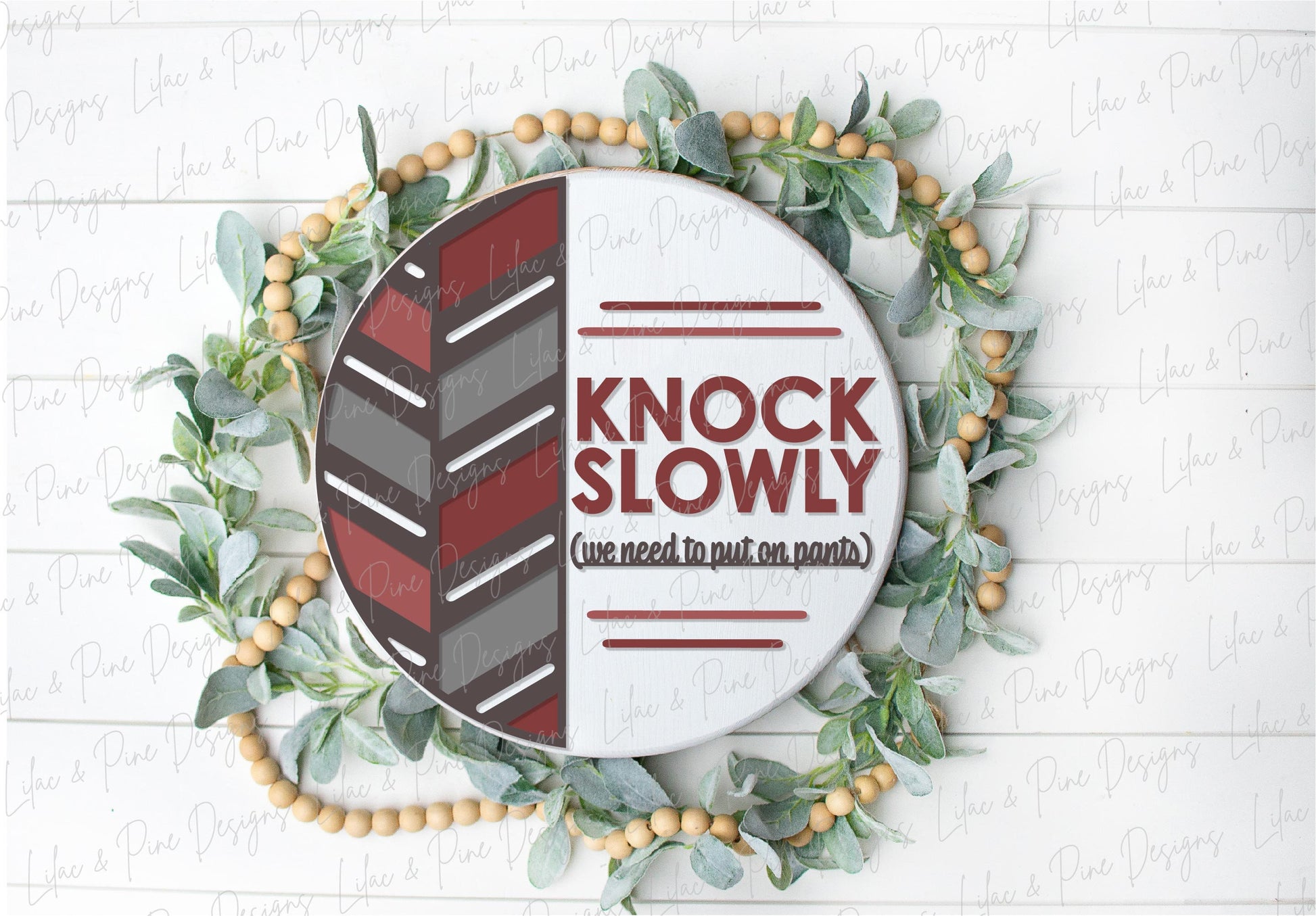 Knock Slowly door hanger, quilt welcome sign SVG, boho door hanger, funny welcome sign svg, porch decor, Glowforge Svg, laser cut file