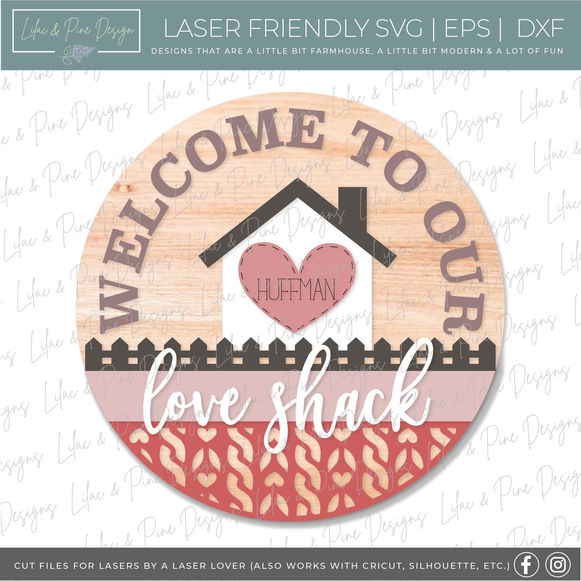 Valentine Door Hanger bundle SVG, Valentine sign SVG, Valentine Welcome Sign SVG, hello valentine, love shack, Glowforge Svg, laser cut file