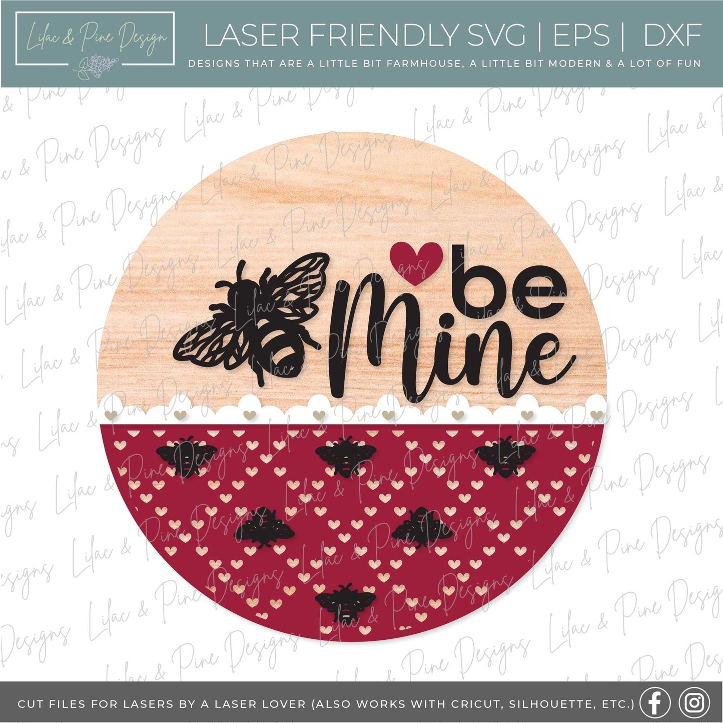 Valentines door hanger bundle, Valentines Day sign bundle SVG, Valentines laser file, love SVG, hearts svg, Glowforge SVG, laser cut file