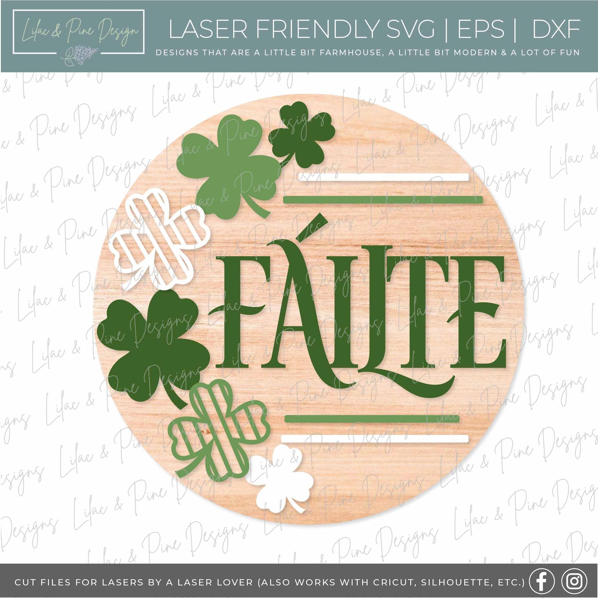 St Patrick's Day Door Hanger bundle, Leprechaun SVG, St Patty's Day Welcome Sign, shamrock svg, lucky svg, Glowforge Svg, laser cut file