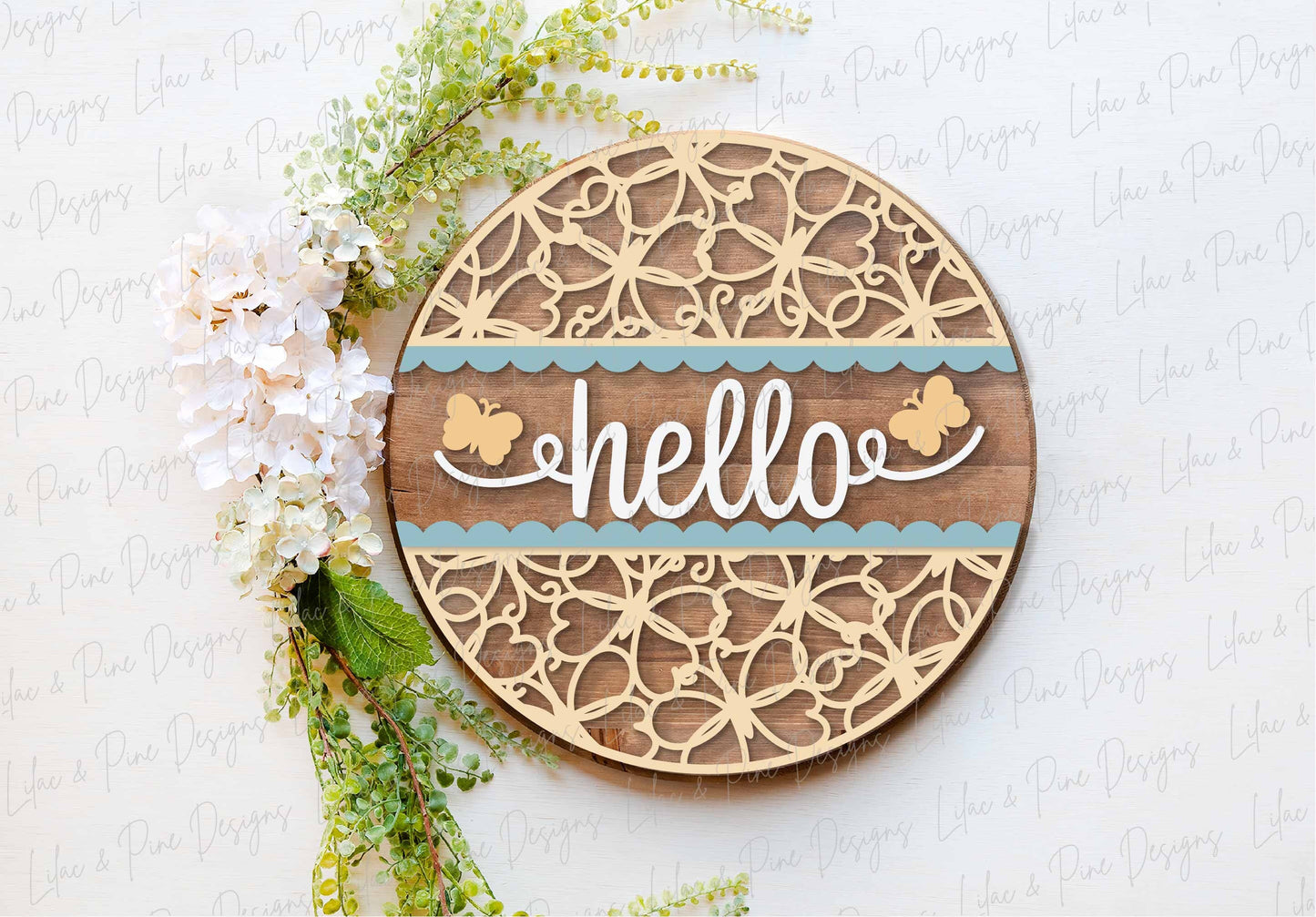 Spring welcome sign SVG, Spring door hanger bundle, tulip SVG, duck svg, robin svg, butterfly hello svg, Glowforge SVG, laser cut file