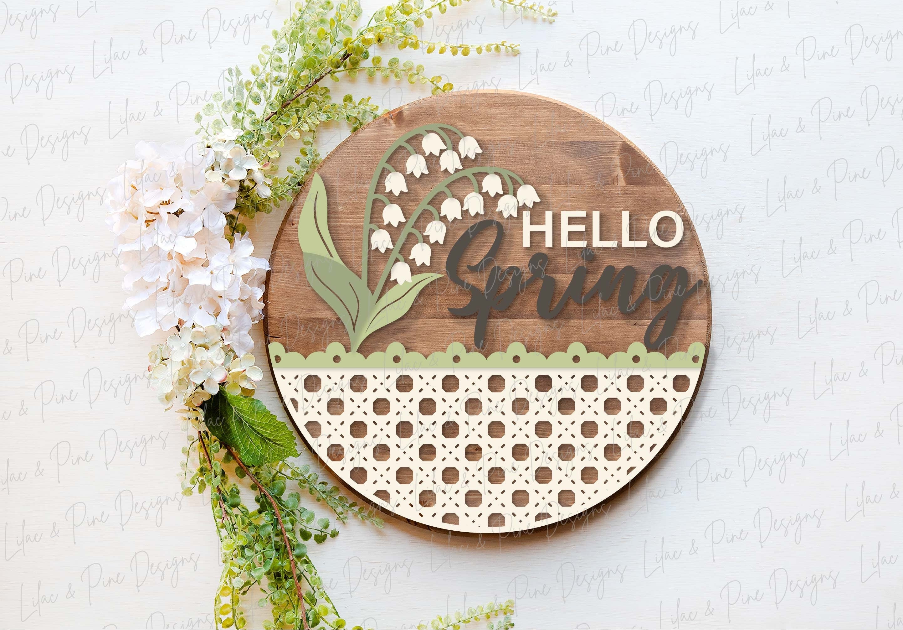 Hello Spring Door Hanger – Rustic Eve