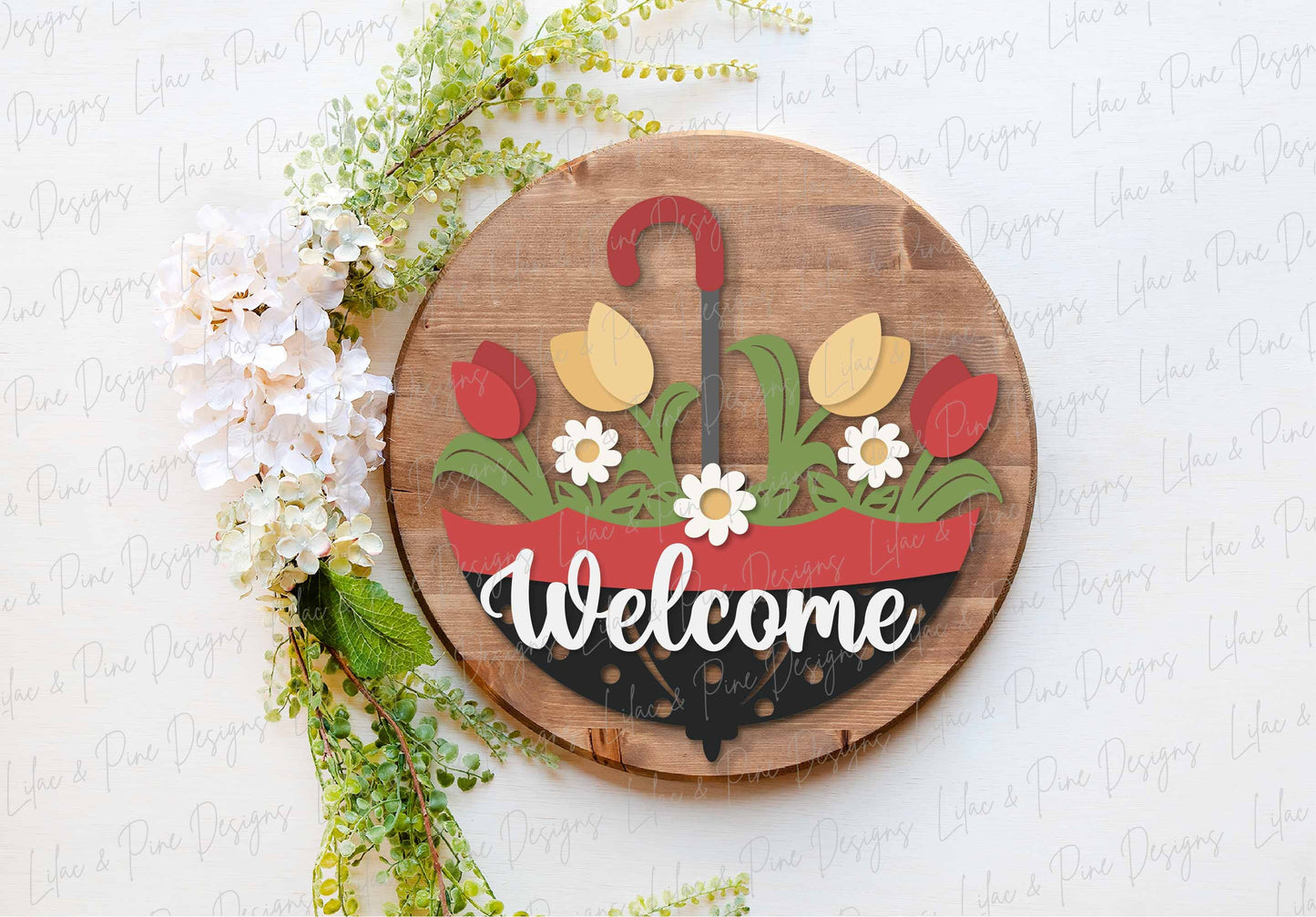 Spring welcome sign SVG, Spring door hanger bundle, tulip SVG, duck svg, robin svg, butterfly hello svg, Glowforge SVG, laser cut file