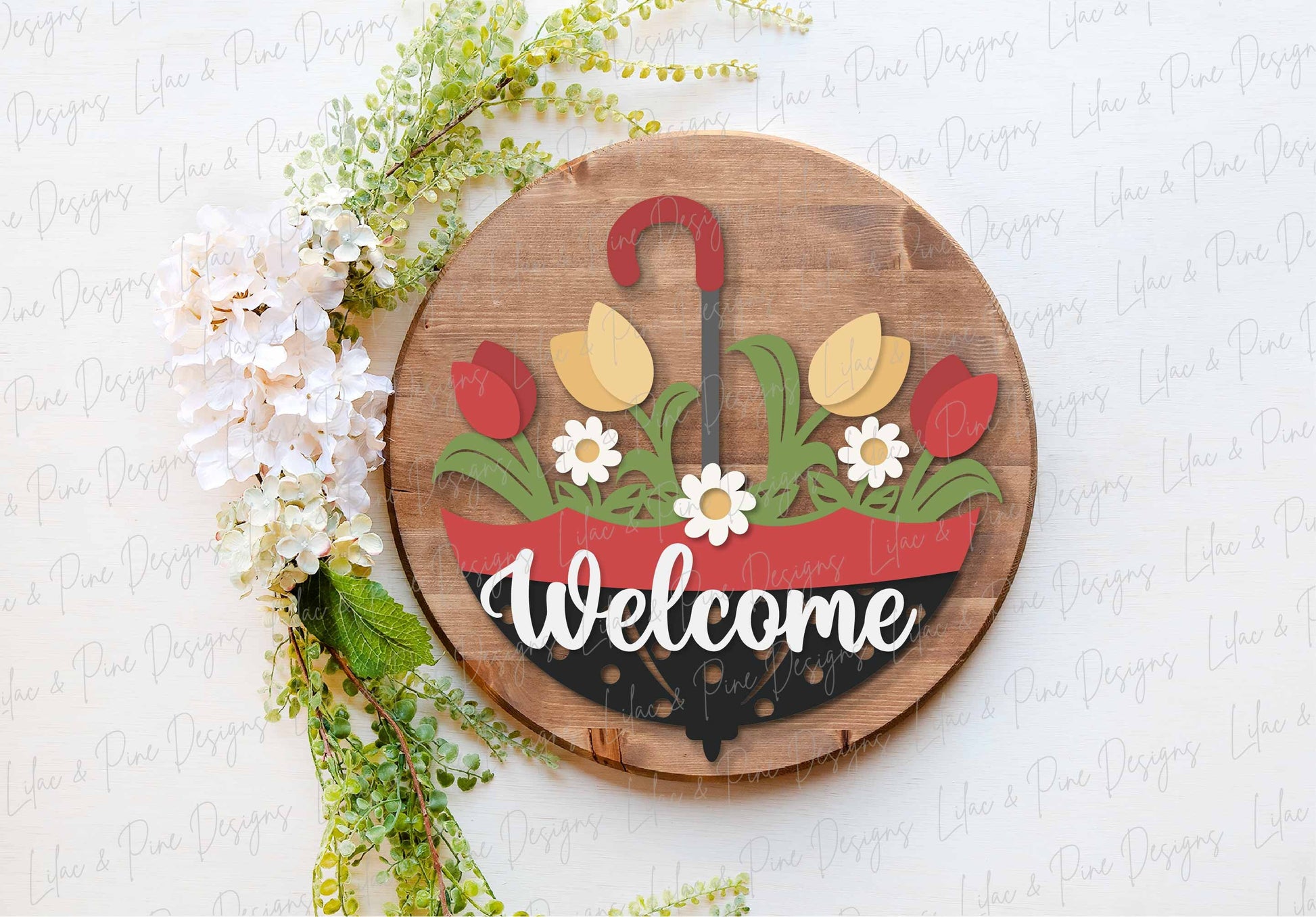 Spring welcome sign SVG, Spring door hanger bundle, tulip SVG, duck svg, robin svg, butterfly hello svg, Glowforge SVG, laser cut file