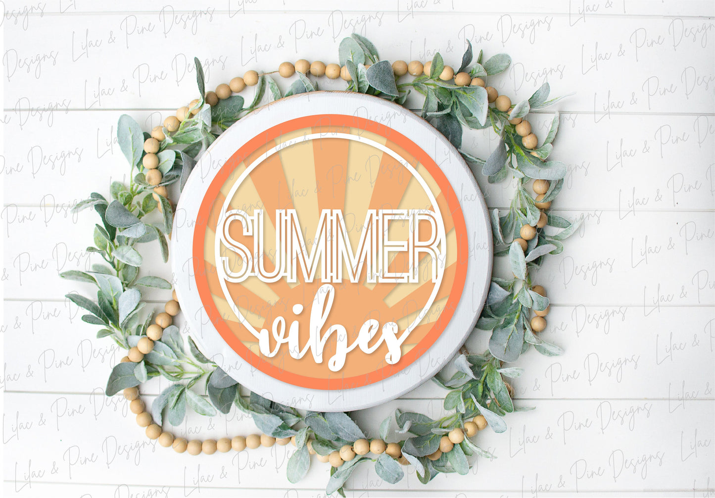Summer Vibes SVG, Beach sign svg, summer welcome sign SVG, Summer door hanger, Beach svg, summer decor, Glowforge SVG, laser cut file