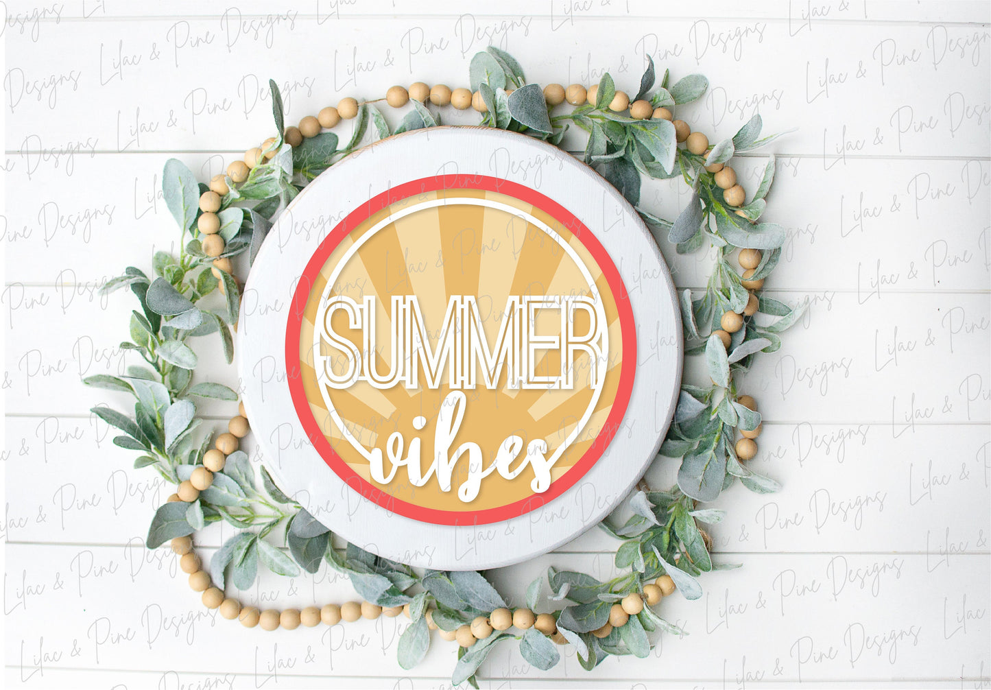 Summer Vibes SVG, Beach sign svg, summer welcome sign SVG, Summer door hanger, Beach svg, summer decor, Glowforge SVG, laser cut file