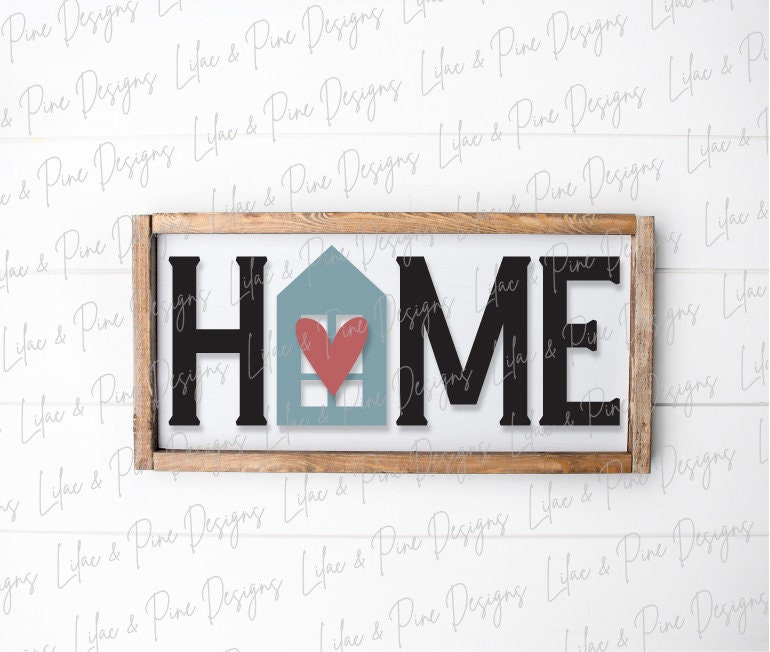 Home SVG, Home Sign SVG, Housewarming gift, sign party SVG, Farmhouse Cut File, Rustic Wall Decor, Cricut svg, Glowforge svg, laser cut file