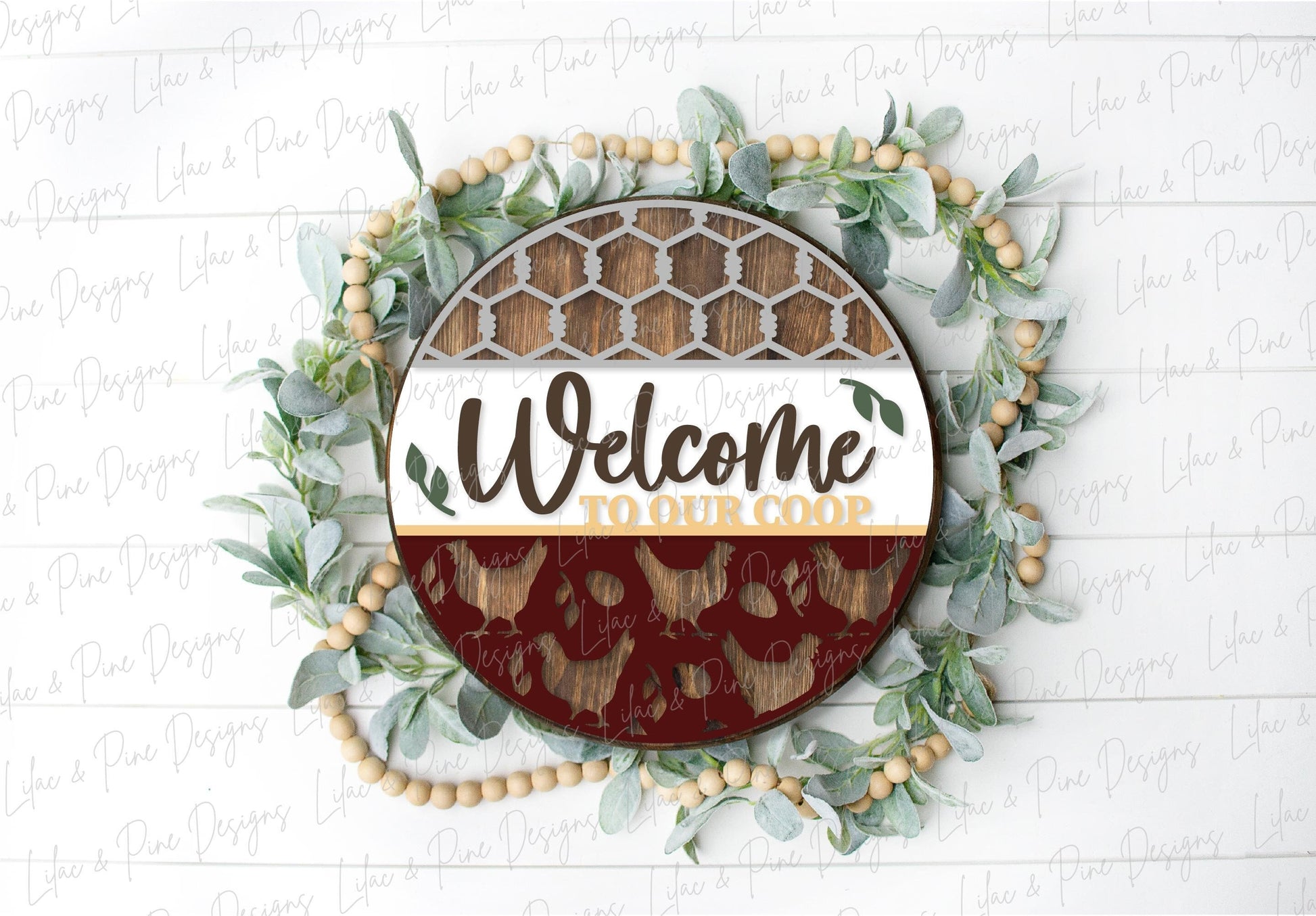 Chicken coop sign, welcome sign SVG, Chicken door hanger svg, farmhouse sign, farm life svg, farm animals svg, Glowforge Svg, laser cut file