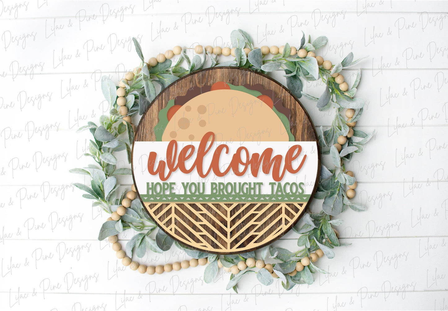 Taco welcome sign SVG, southwest style sign, Mexican food svg, cinco de mayo SVG, funny door hanger SVG, Glowforge Svg, laser cut file