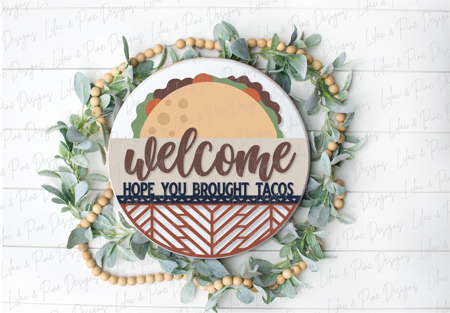 Taco welcome sign SVG, southwest style sign, Mexican food svg, cinco de mayo SVG, funny door hanger SVG, Glowforge Svg, laser cut file