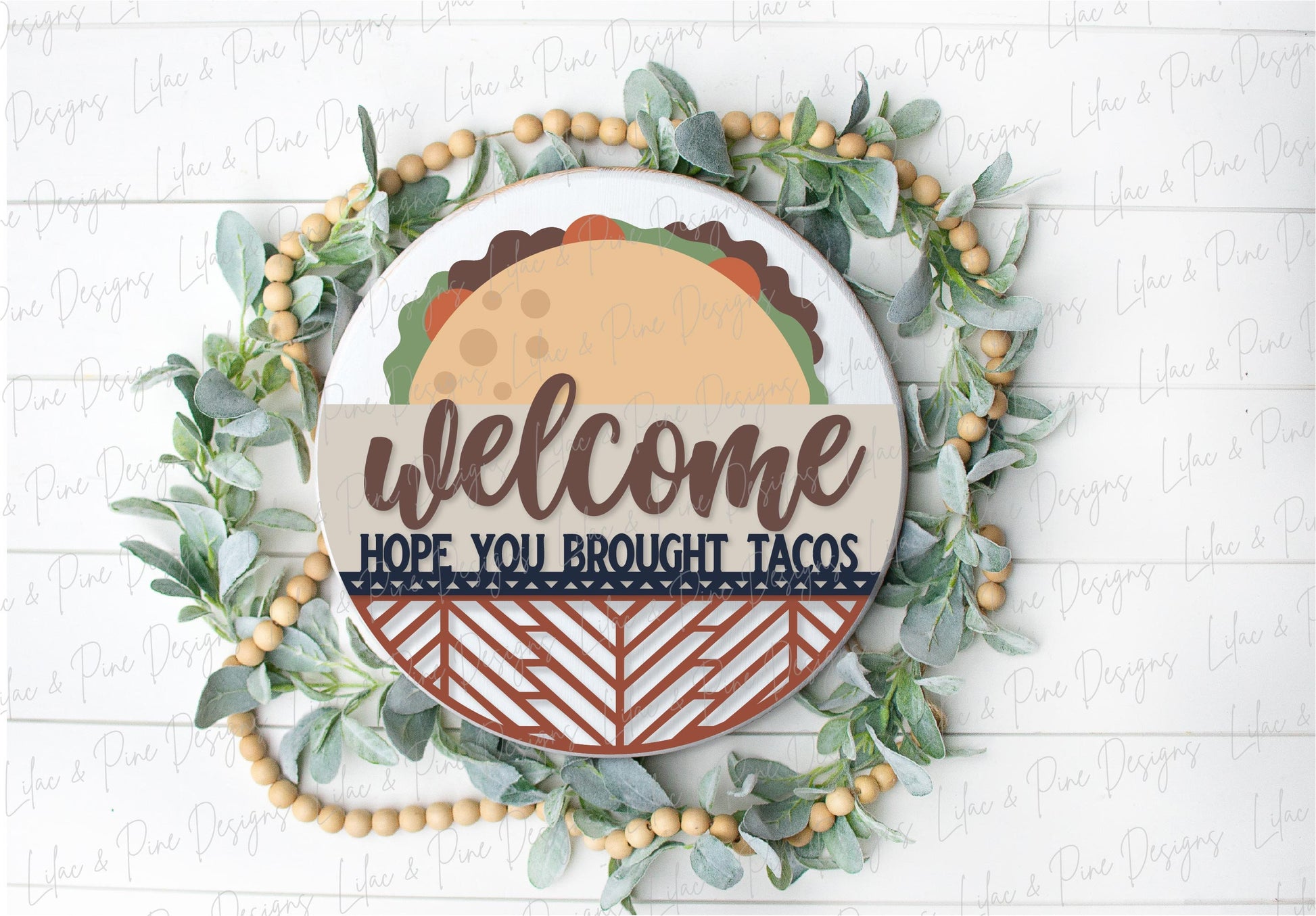 Taco welcome sign SVG, southwest style sign, Mexican food svg, cinco de mayo SVG, funny door hanger SVG, Glowforge Svg, laser cut file