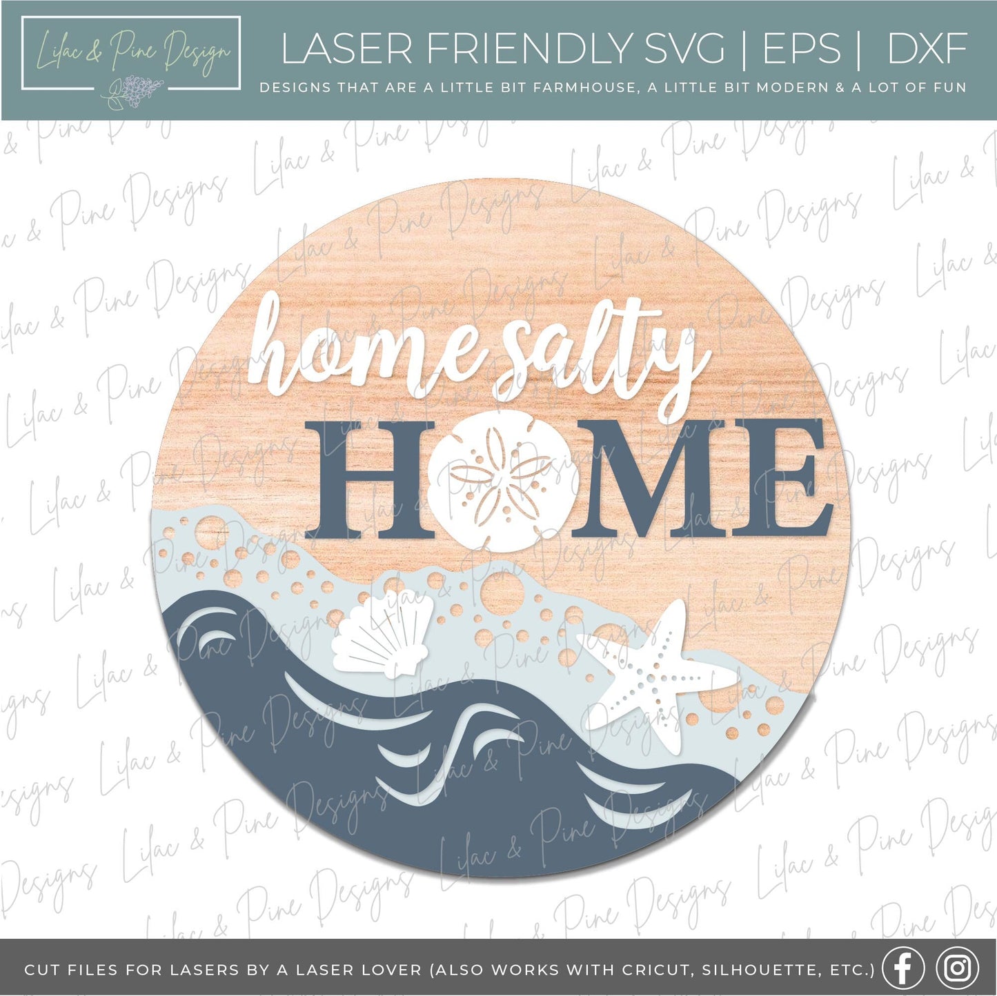 Tropical summer SVG bundle, summertime svg, round door hanger, beach house welcome sign SVG, flamingo porch sign, glowforge, laser cut file