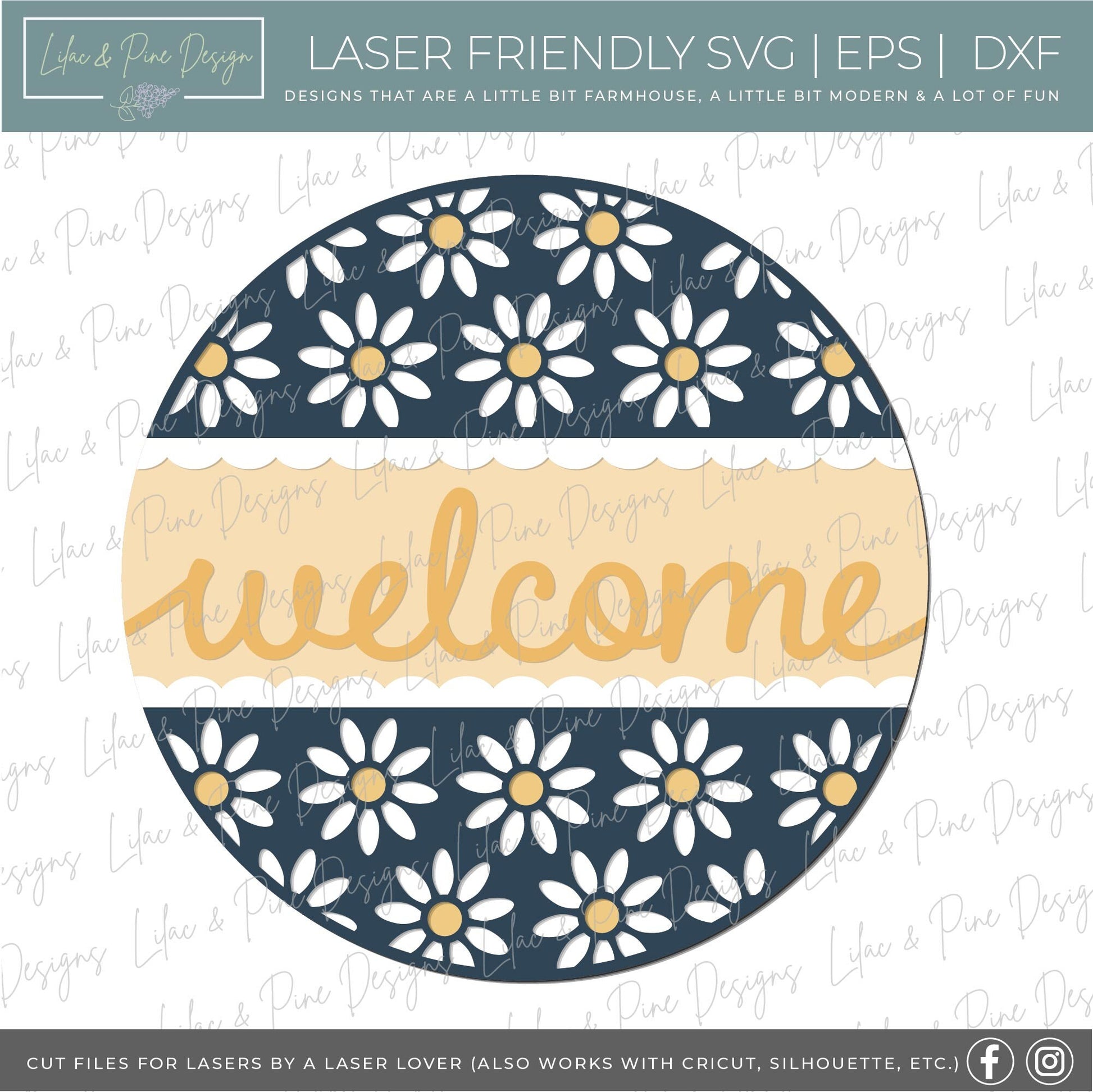 Daisy sign bundle, summer floral door hanger SVG, flower welcome sign, black eyed susan decor, fall svg, glowforge SVG, laser cut file