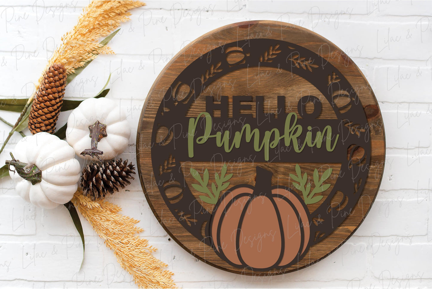 Pumpkin door hanger SVG, Fall door hanger, Help Pumpkin sign, Pumpkin welcome sign SVG, fall decor, Glowforge laser SVG, laser cut file