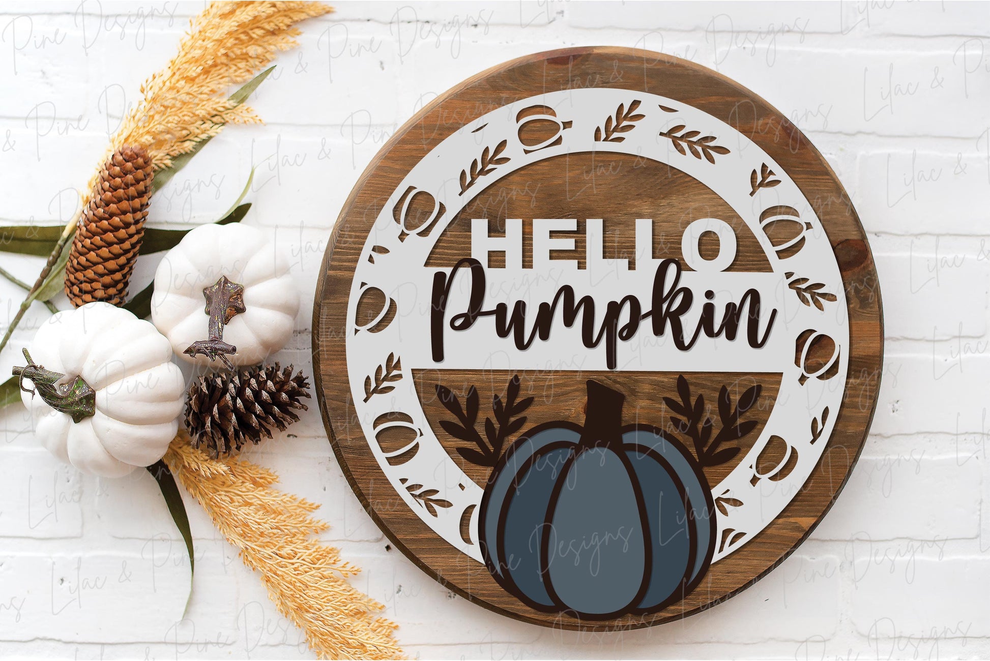 Pumpkin door hanger SVG, Fall door hanger, Help Pumpkin sign, Pumpkin welcome sign SVG, fall decor, Glowforge laser SVG, laser cut file
