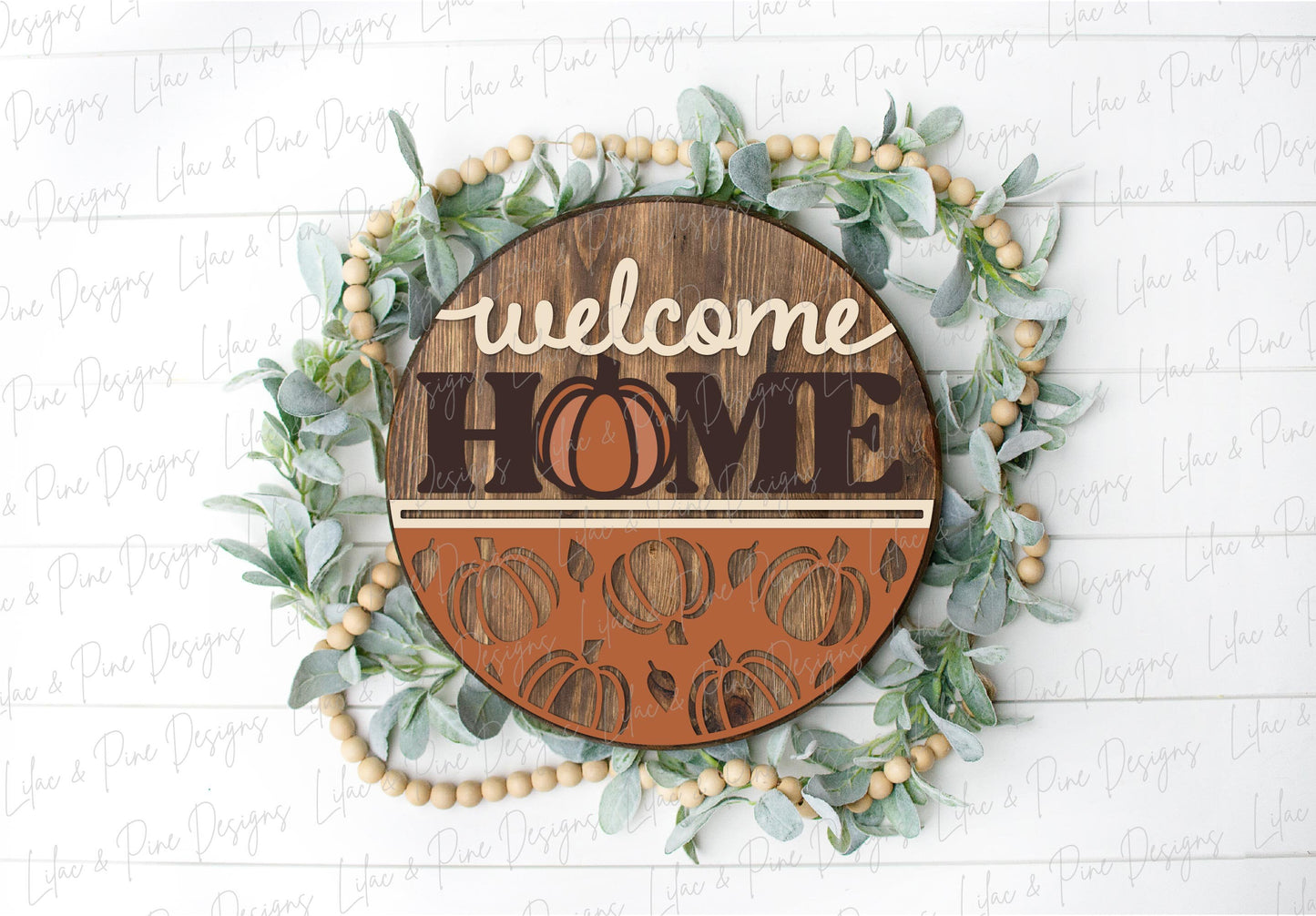 Welcome home pumpkin sign, fall door hanger SVG, fall welcome sign, fall porch decor, pumpkin home sign, Glowforge SVG, laser cut file