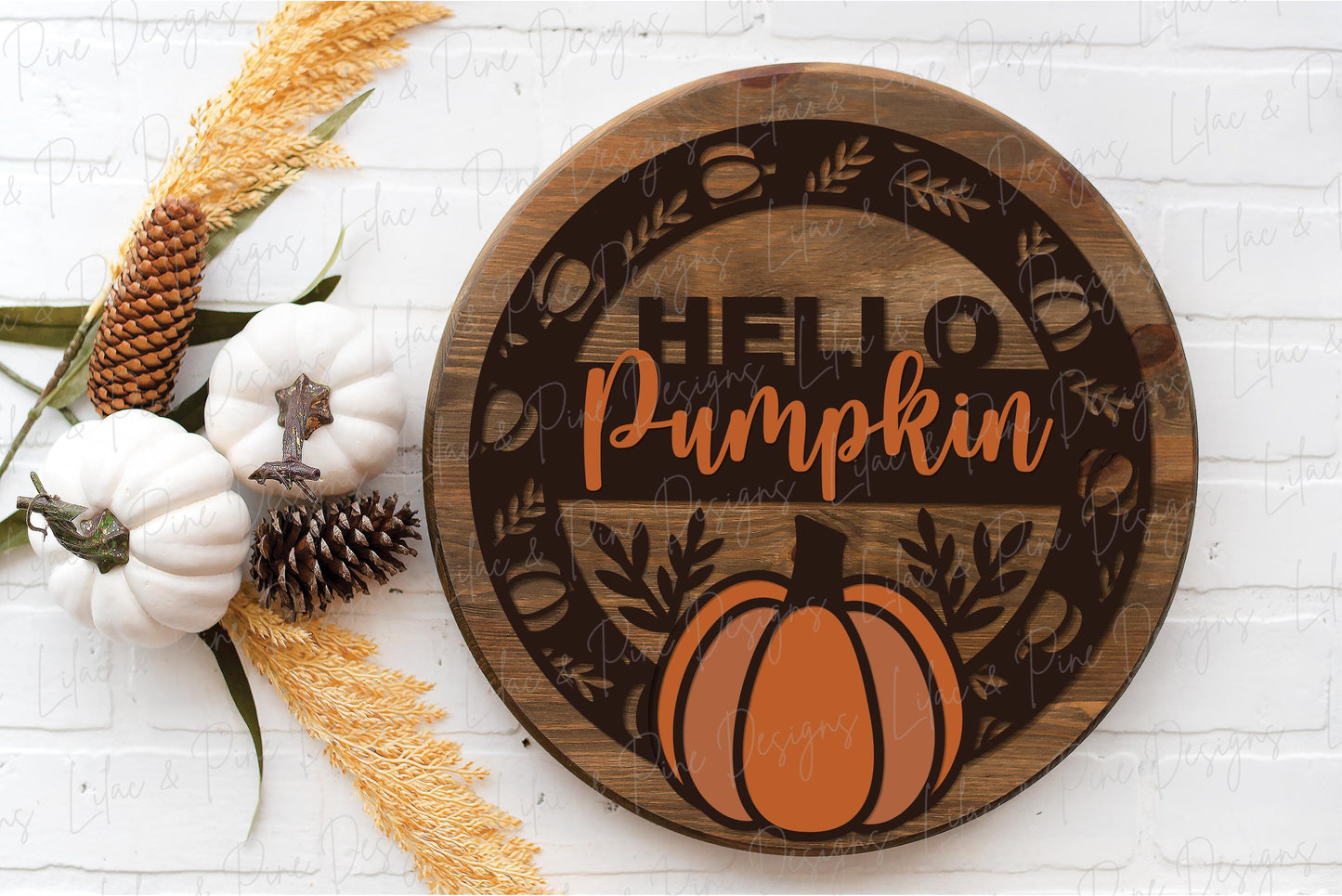 Pumpkin door hanger SVG, Fall door hanger, Help Pumpkin sign, Pumpkin welcome sign SVG, fall decor, Glowforge laser SVG, laser cut file