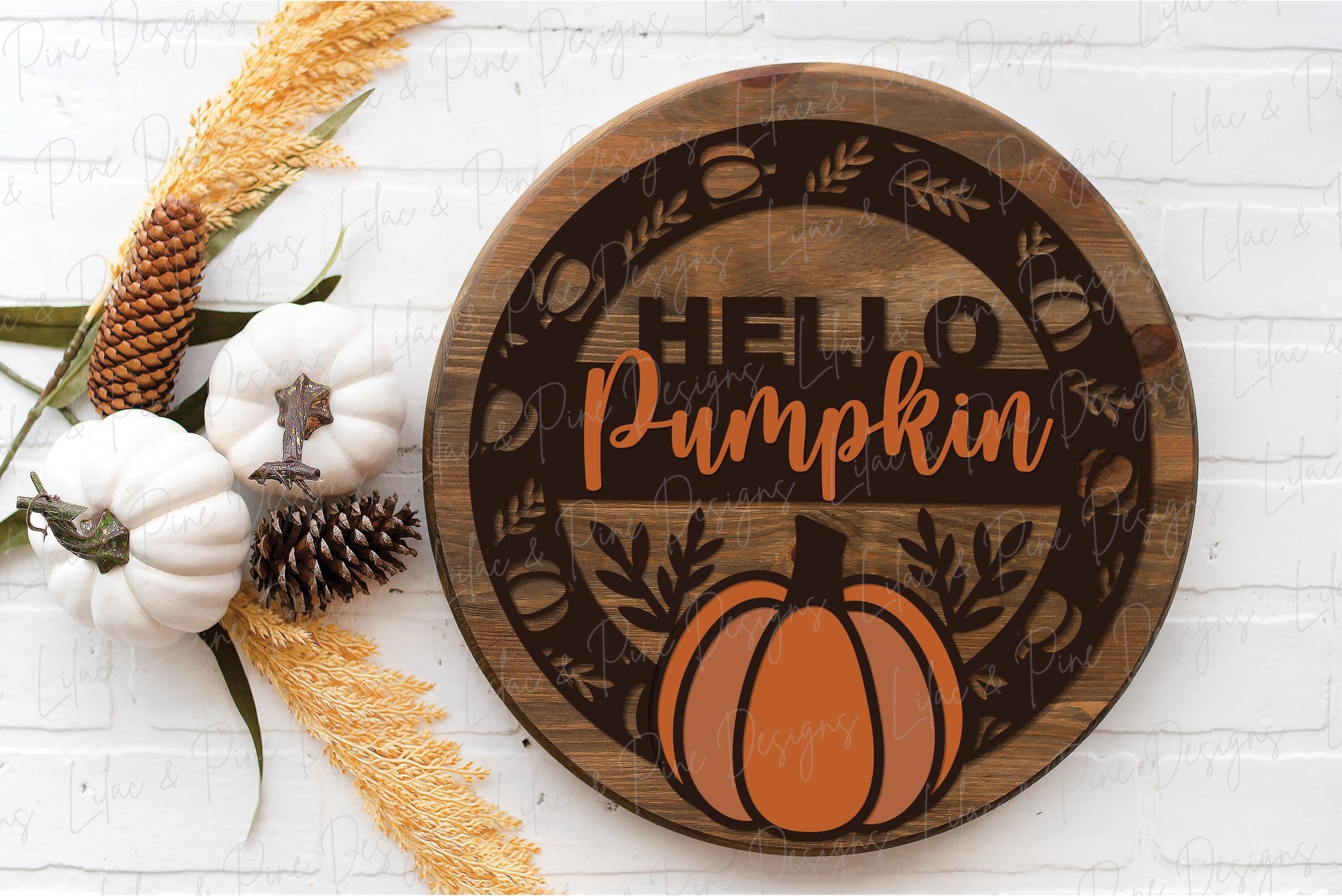 Pumpkin door hanger SVG, Fall door hanger, Help Pumpkin sign, Pumpkin welcome sign SVG, fall decor, Glowforge laser SVG, laser cut file
