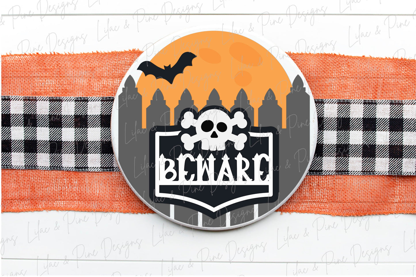 Halloween door hanger, Halloween Go Away SVG, Keep out SVG, Skull and crossbones beware sign, Halloween decor, Glowforge Svg, laser cut file