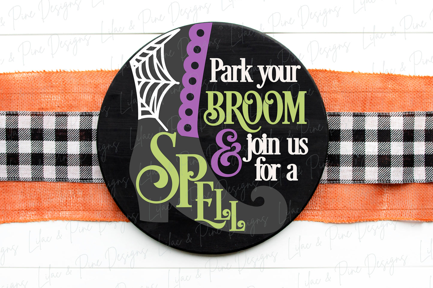 Halloween sign, Witch door hanger SVG, Witch boot welcome sign, Halloween decor, Come in for a Spell SVG, Glowforge Svg, laser cut file