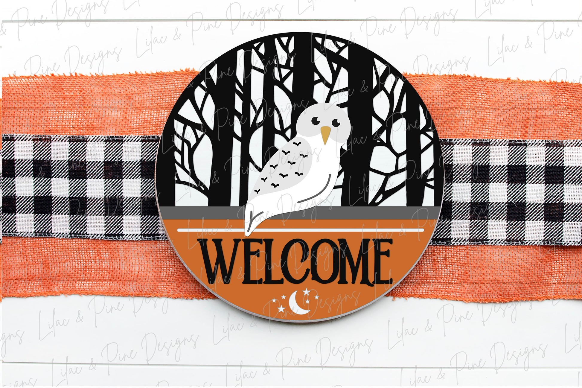 Halloween owl sign, Halloween door hanger SVG, Spooky welcome sign SVG, Halloween decor, witch hat owl svg, Glowforge Svg, laser cut file