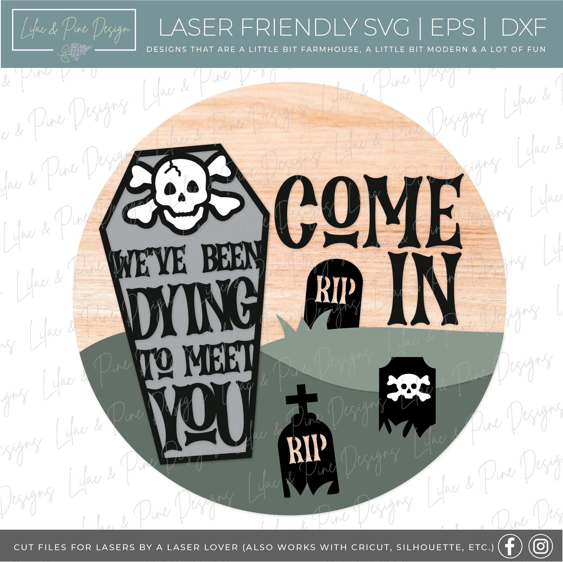 Halloween welcome sign bundle, Halloween door hanger SVG, ghost svg, black cat SVG, Frankenstein sign, Glowforge SVG, laser cut file