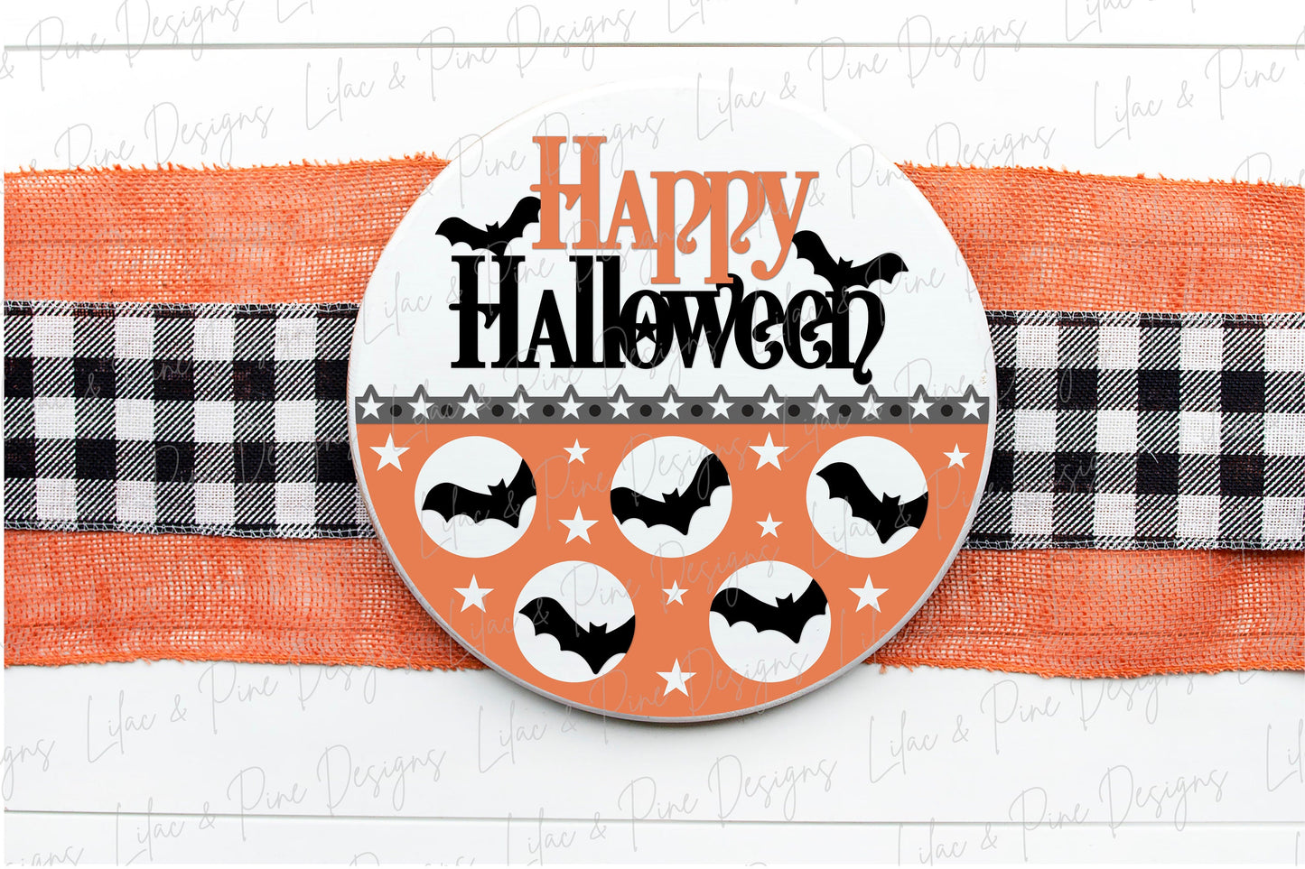 Halloween bat sign, Happy Halloween door hanger SVG, bat welcome sign SVG, Halloween decor, full moon svg, Glowforge Svg, laser cut file