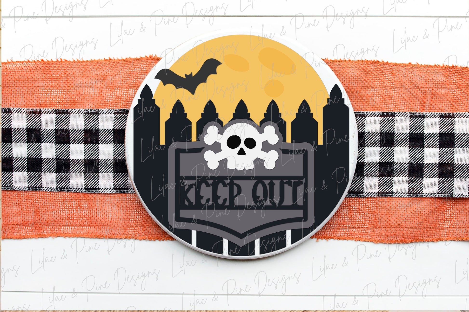 Halloween door hanger, Halloween Go Away SVG, Keep out SVG, Skull and crossbones beware sign, Halloween decor, Glowforge Svg, laser cut file