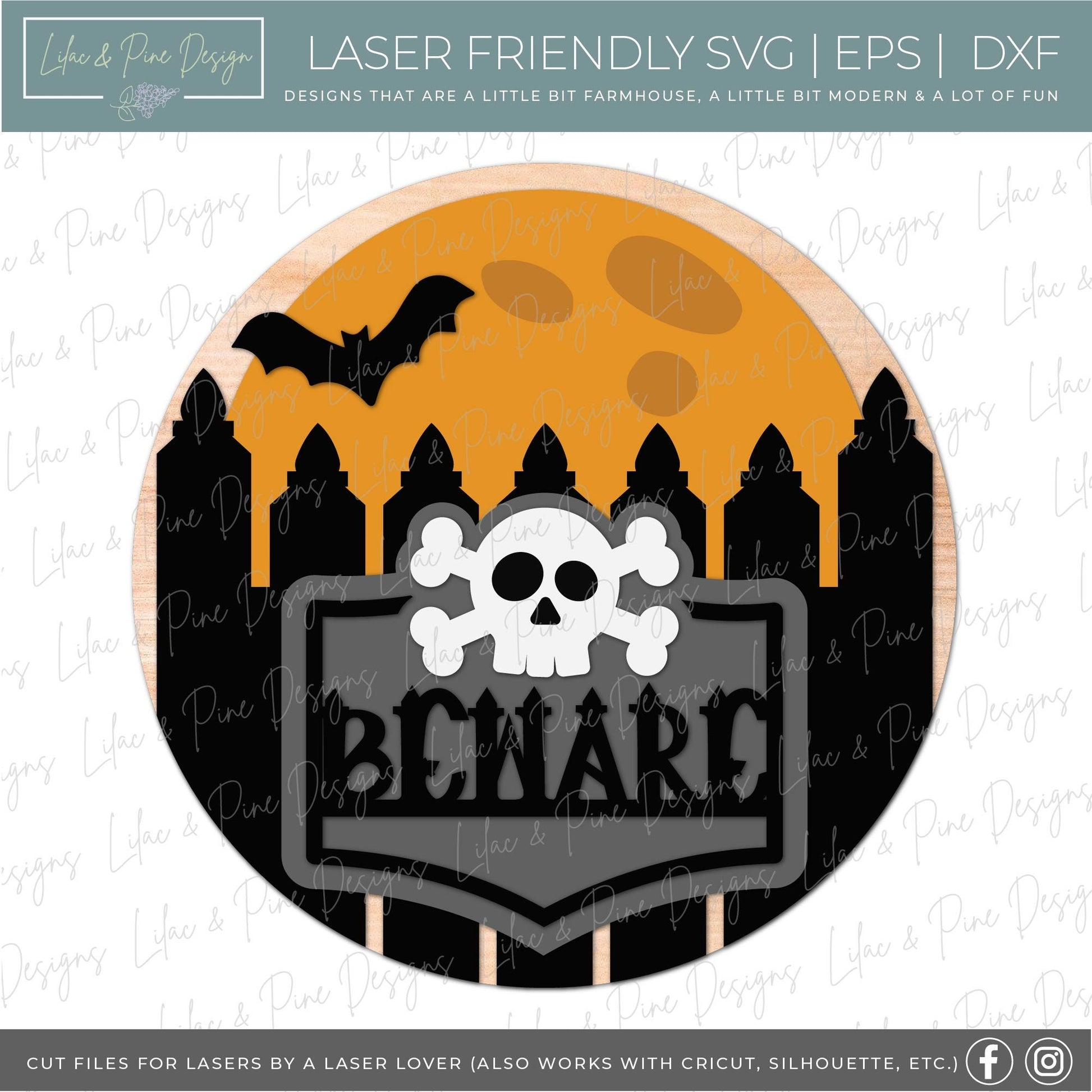 Halloween welcome bundle, Halloween door hanger SVG, ghost sign, magic owl SVG, bat sign, Frankenstein avg, Glowforge SVG, laser cut file