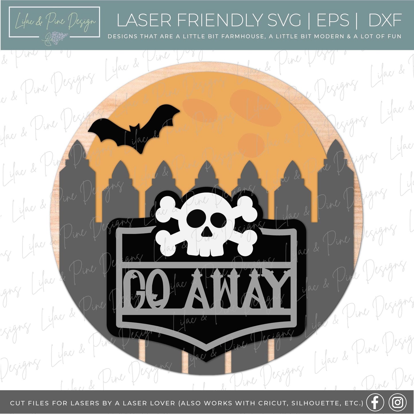Halloween welcome bundle, Halloween door hanger SVG, ghost sign, magic owl SVG, bat sign, Frankenstein avg, Glowforge SVG, laser cut file