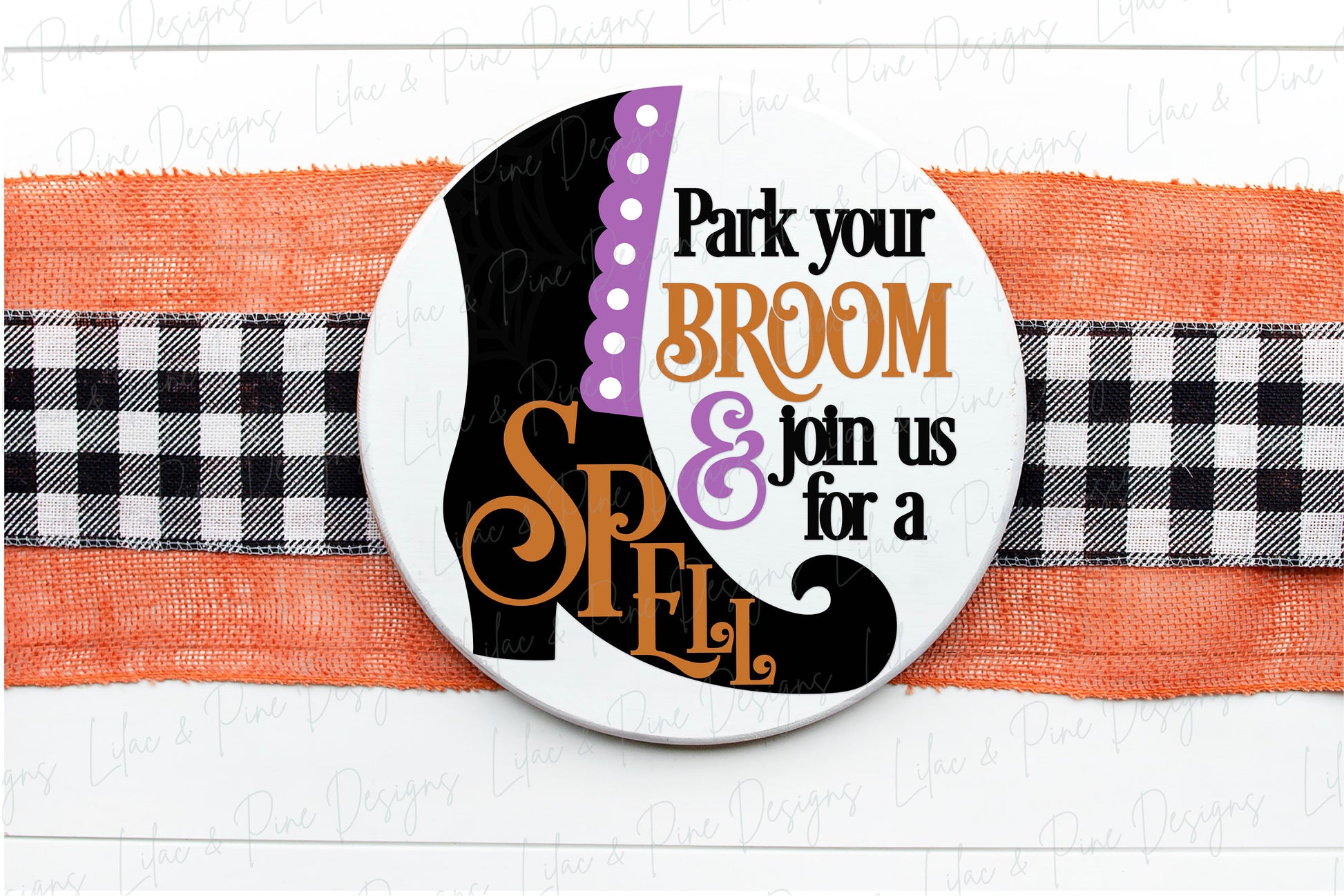 Halloween sign, Witch door hanger SVG, Witch boot welcome sign, Halloween decor, Come in for a Spell SVG, Glowforge Svg, laser cut file