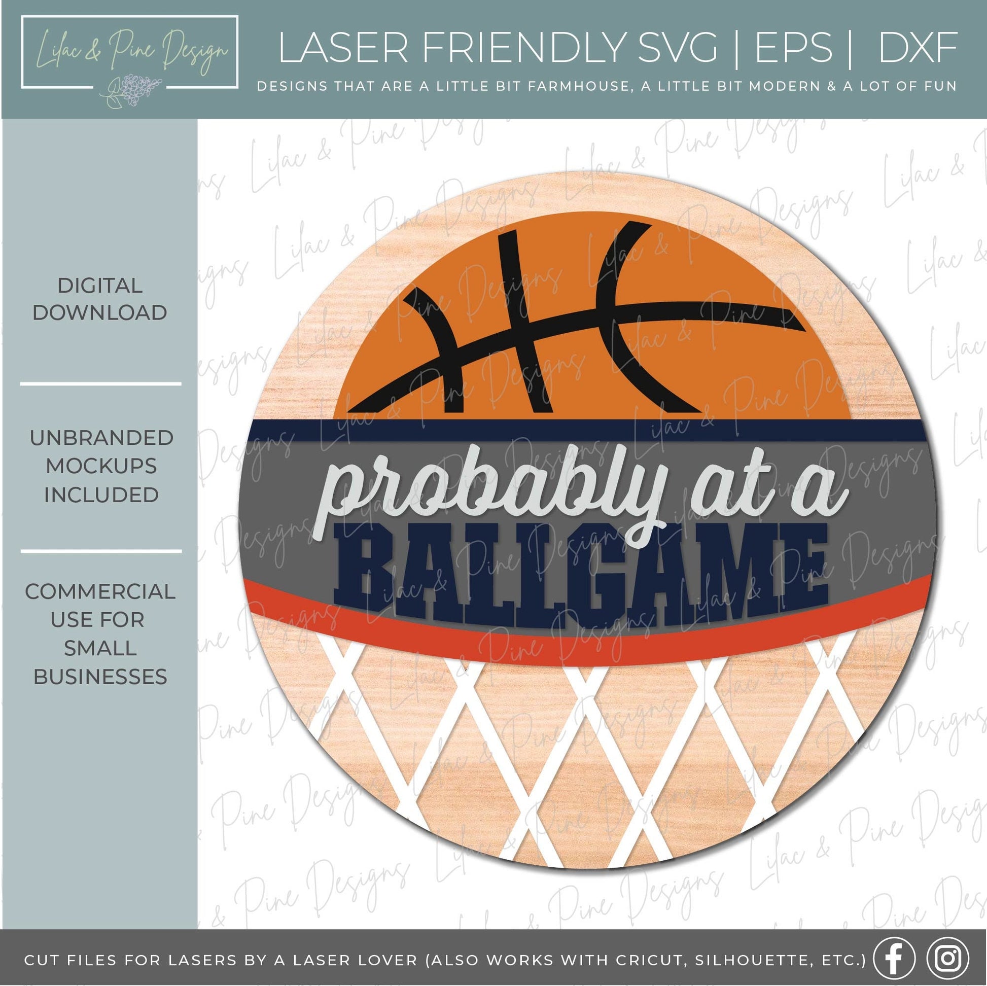 Basketball fan welcome sign SVG, Basketball door hanger SVG, probably at a ball game, round sport sign SVG, Glowforge Svg, laser cut file