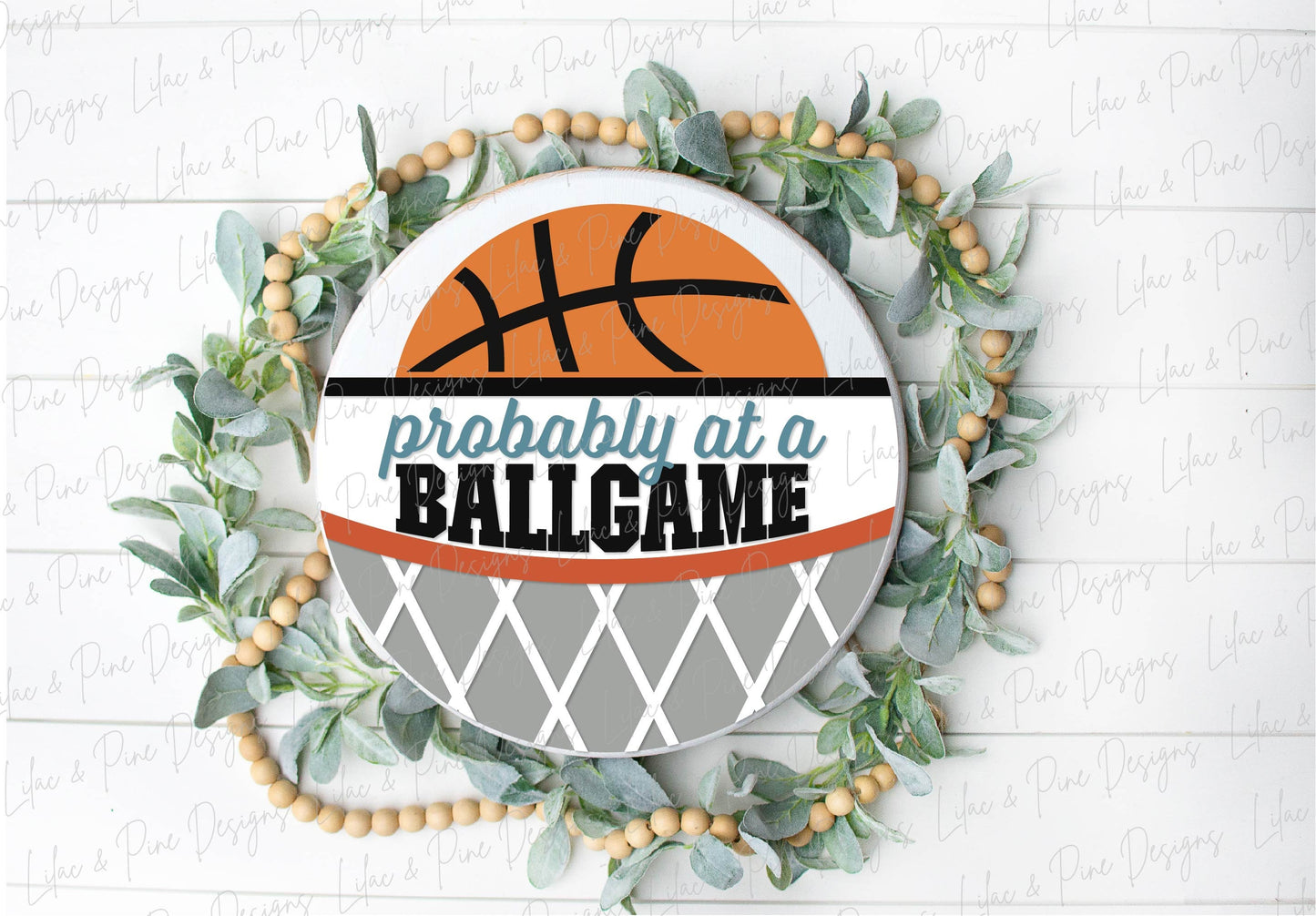 Basketball fan welcome sign SVG, Basketball door hanger SVG, probably at a ball game, round sport sign SVG, Glowforge Svg, laser cut file